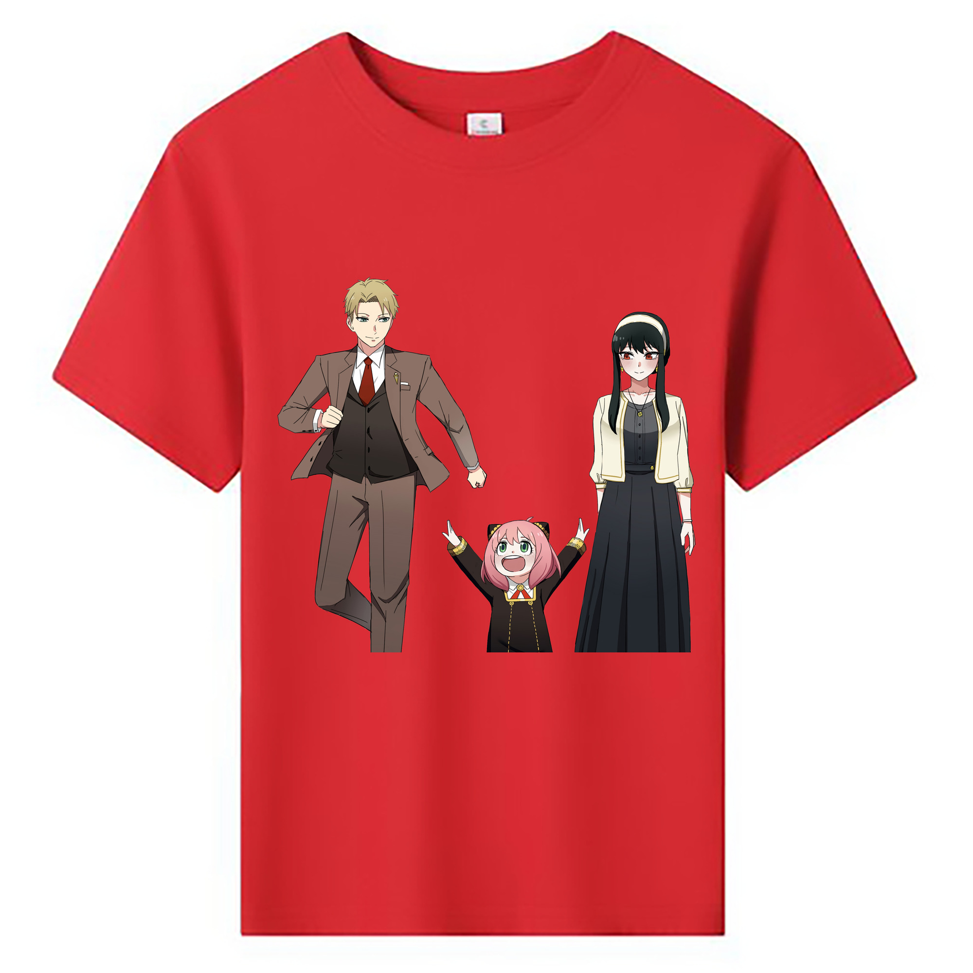 （画像用） SPY×FAMILY间谍家家酒 綿100％キッズTシャツ（フロントプリント）