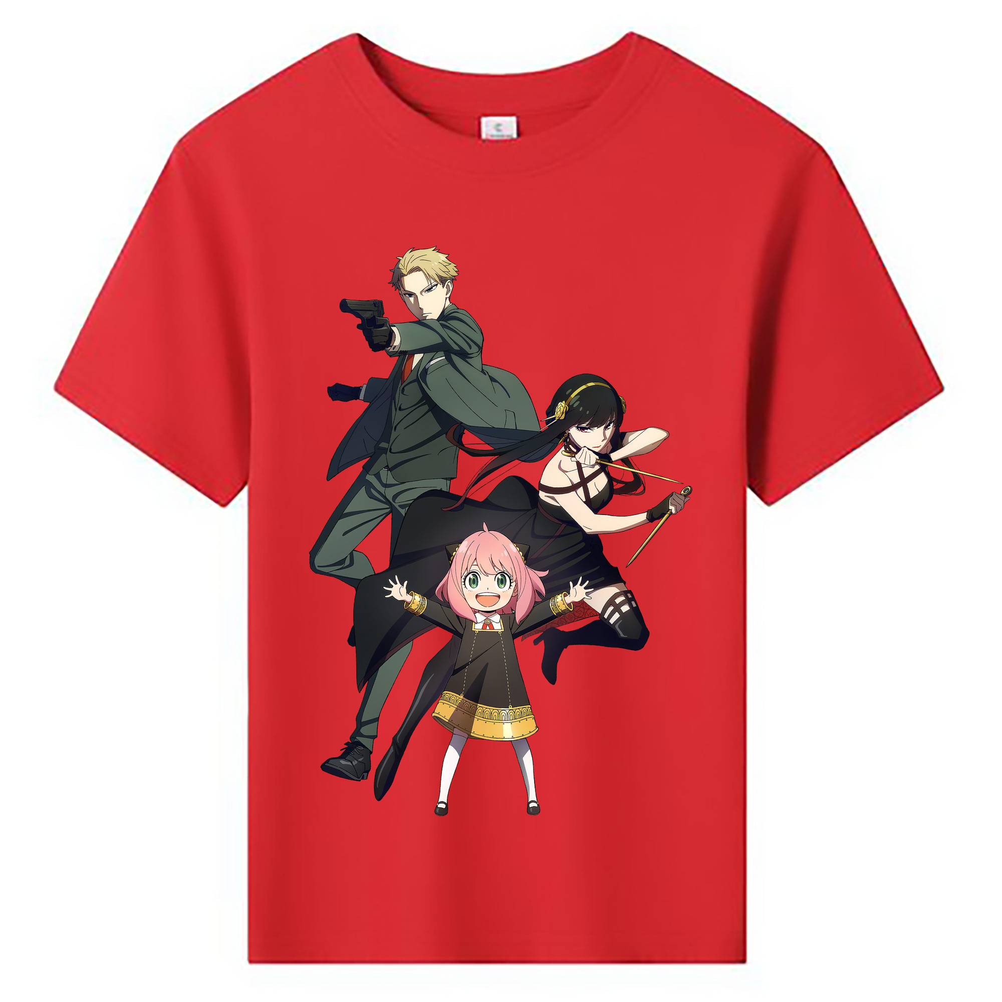 （画像用） SPY×FAMILY间谍家家酒 綿100％キッズTシャツ（フロントプリント）