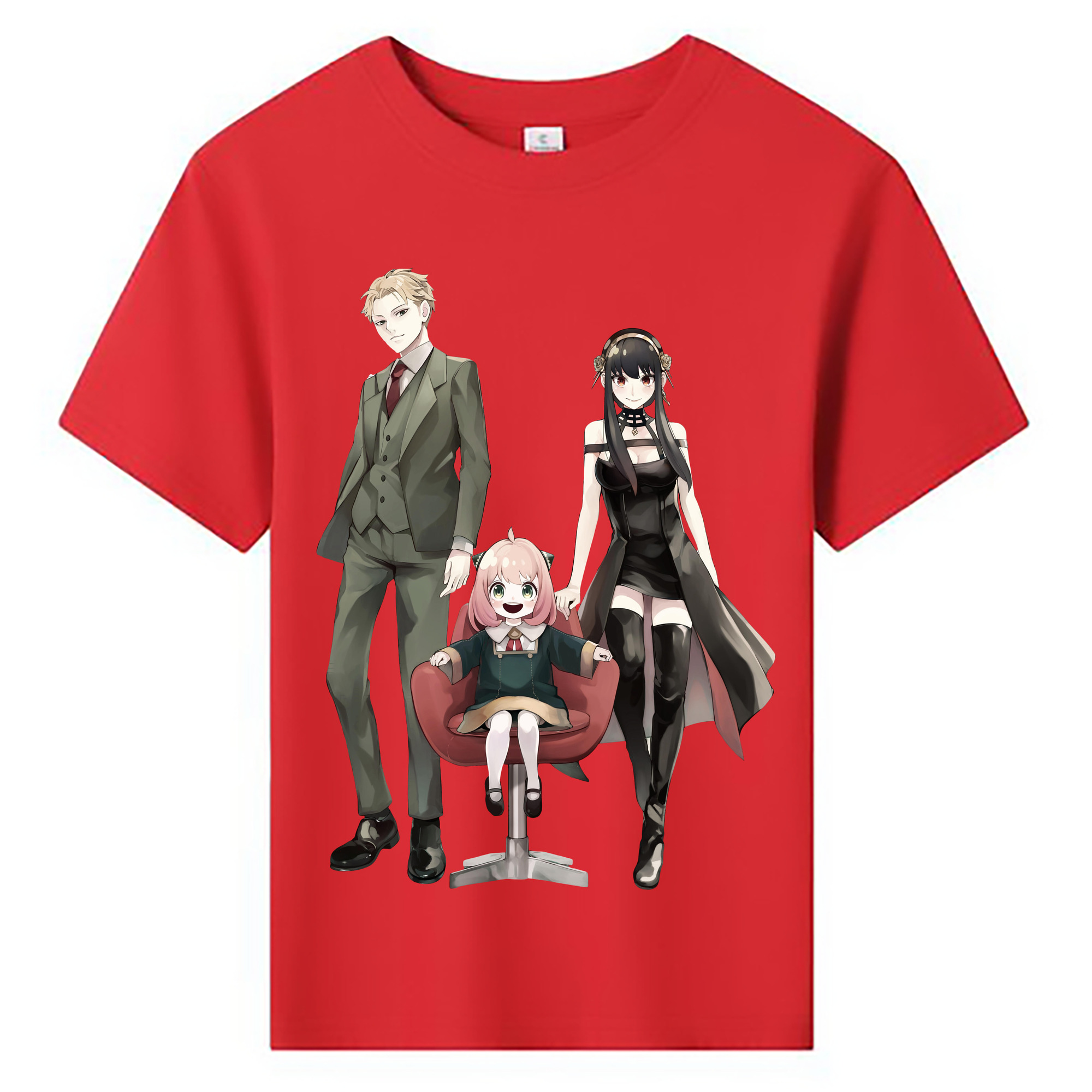 （画像用） SPY×FAMILY间谍家家酒 綿100％キッズTシャツ（フロントプリント）