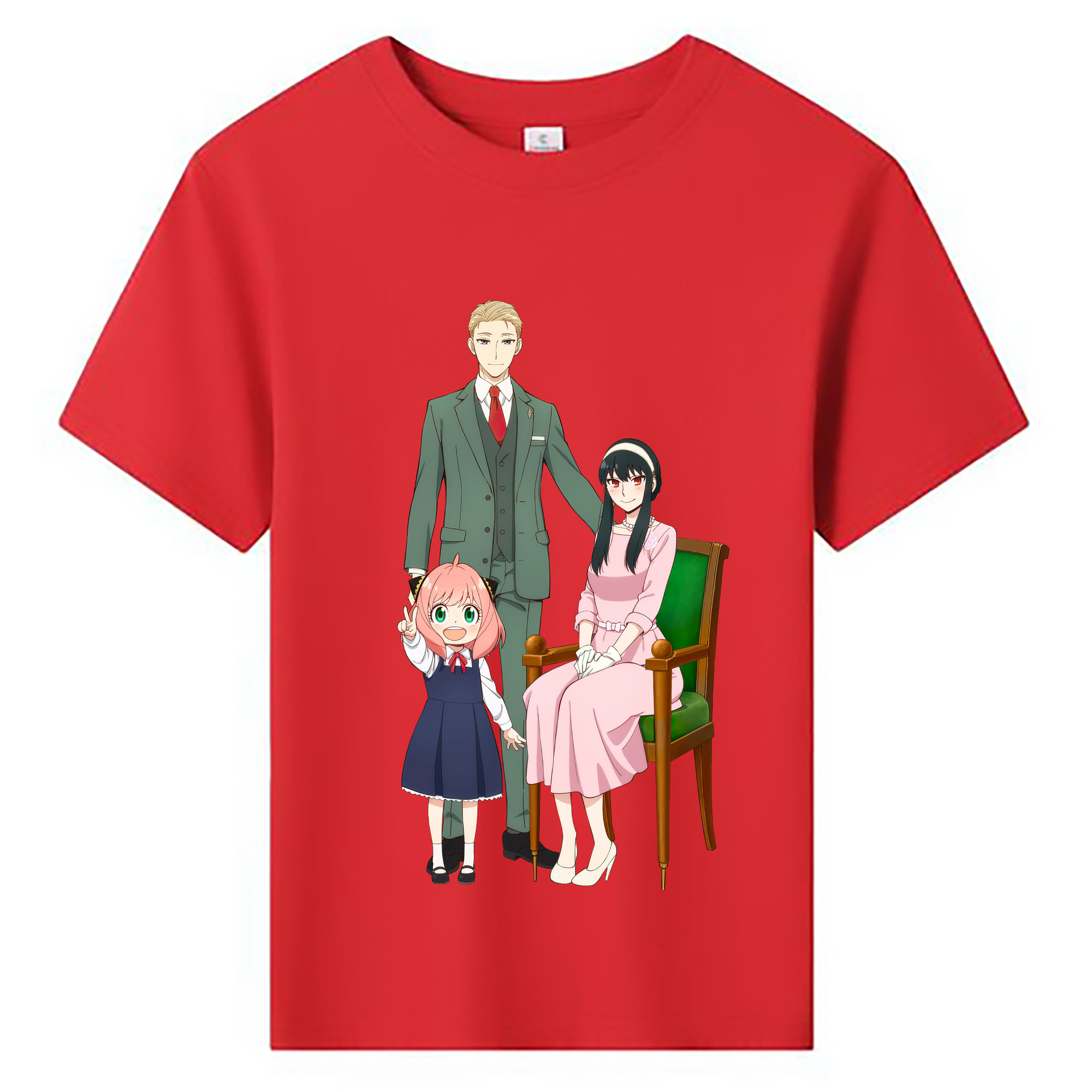 （画像用） SPY×FAMILY间谍家家酒 綿100％キッズTシャツ（フロントプリント）