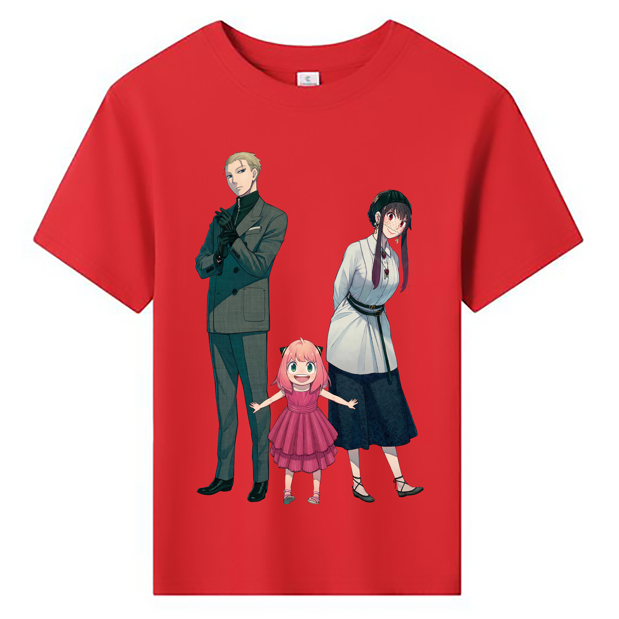（画像用） SPY×FAMILY间谍家家酒 綿100％キッズTシャツ（フロントプリント）