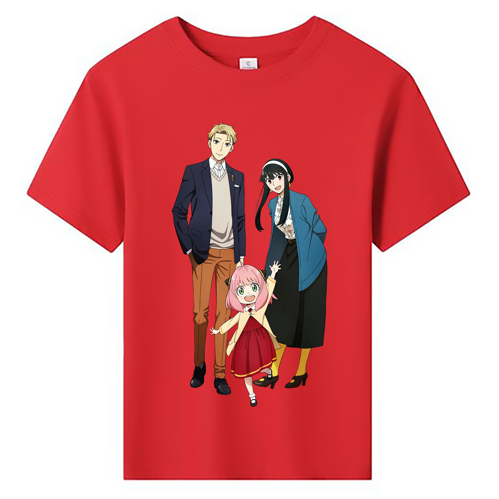 （画像用） SPY×FAMILY间谍家家酒 綿100％キッズTシャツ（フロントプリント）