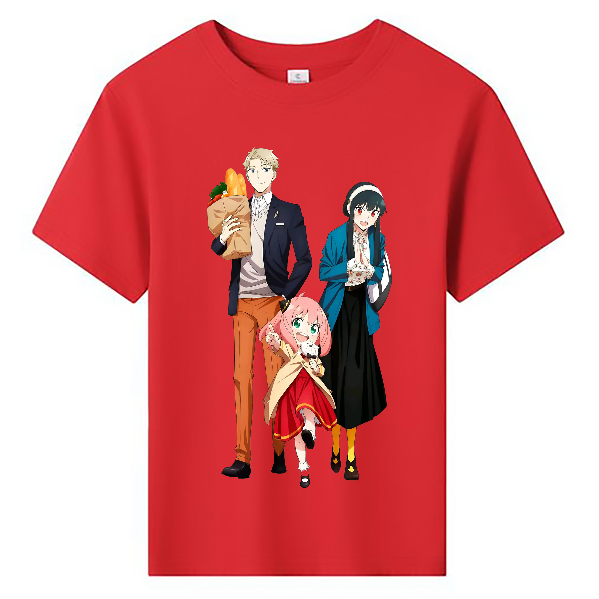 （画像用） SPY×FAMILY间谍家家酒 綿100％キッズTシャツ（フロントプリント）