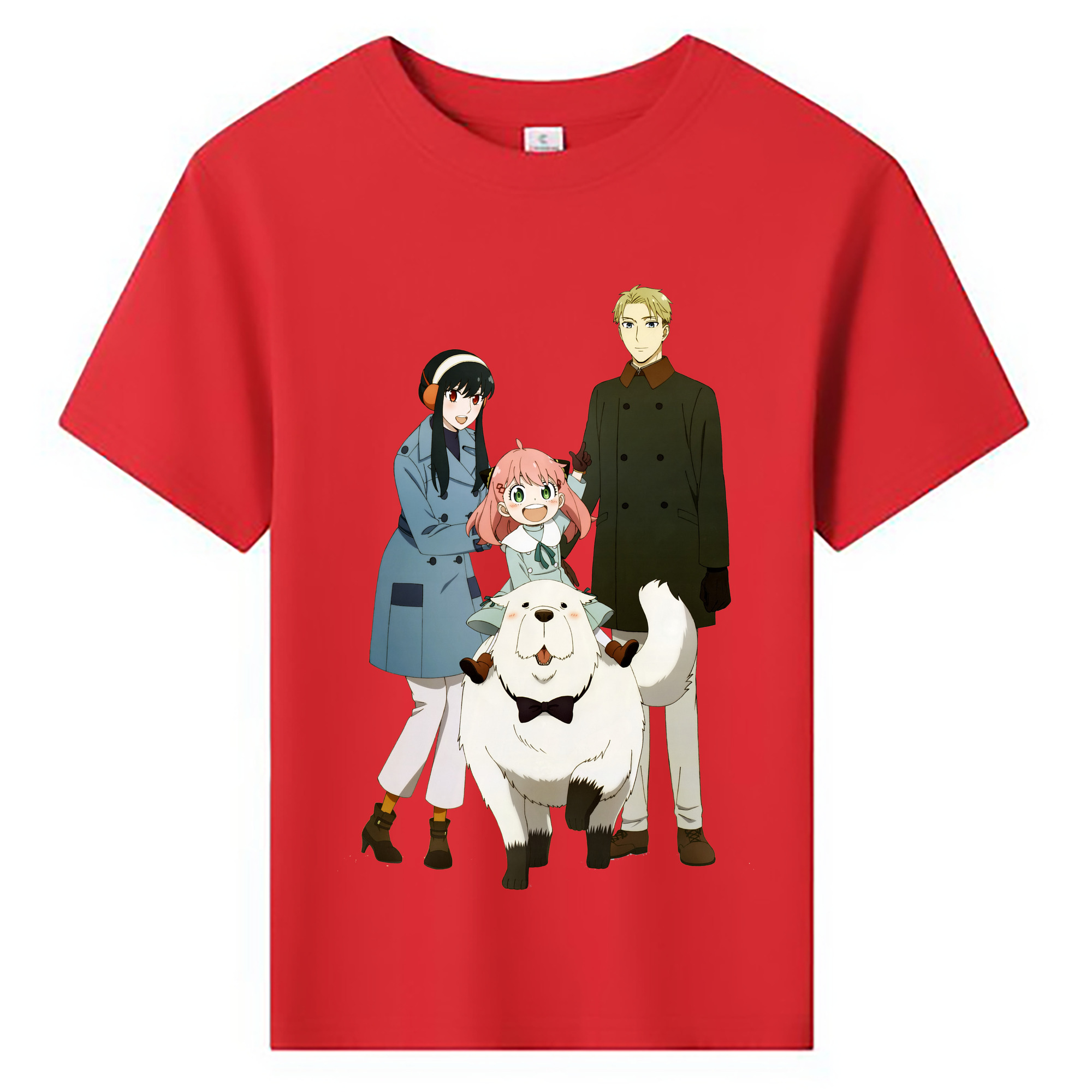 （画像用） SPY×FAMILY间谍家家酒 綿100％キッズTシャツ（フロントプリント）
