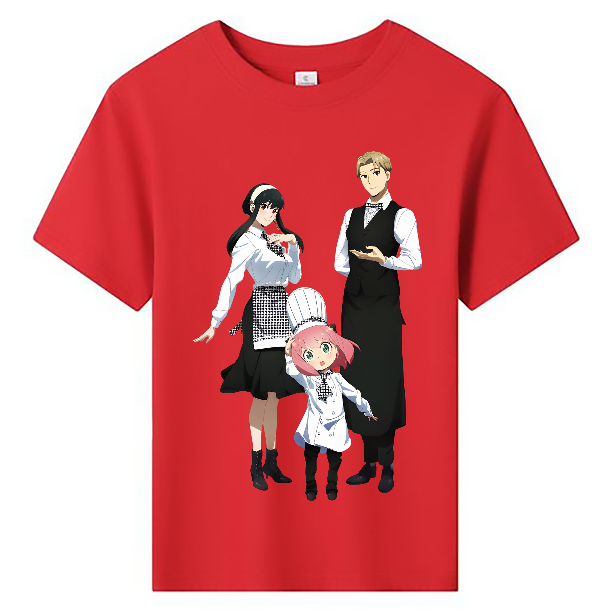 （画像用） SPY×FAMILY间谍家家酒 綿100％キッズTシャツ（フロントプリント）
