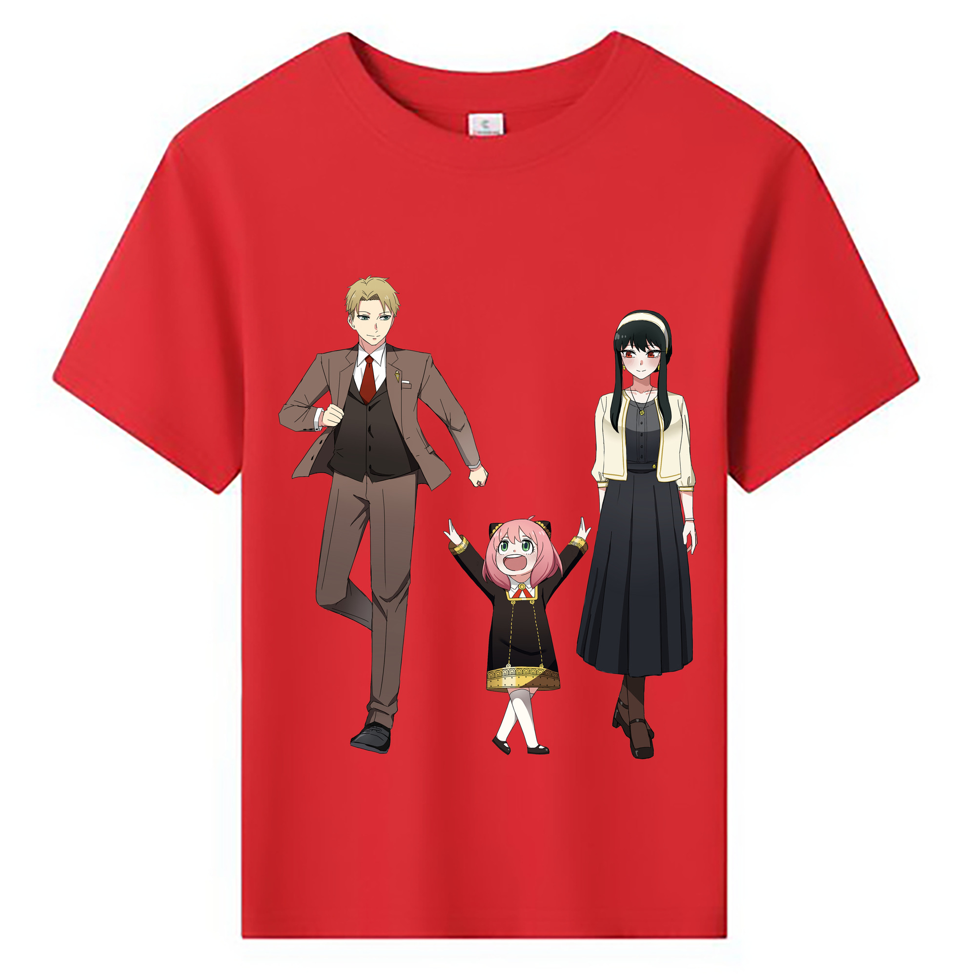 （画像用） SPY×FAMILY间谍家家酒 綿100％キッズTシャツ（フロントプリント）