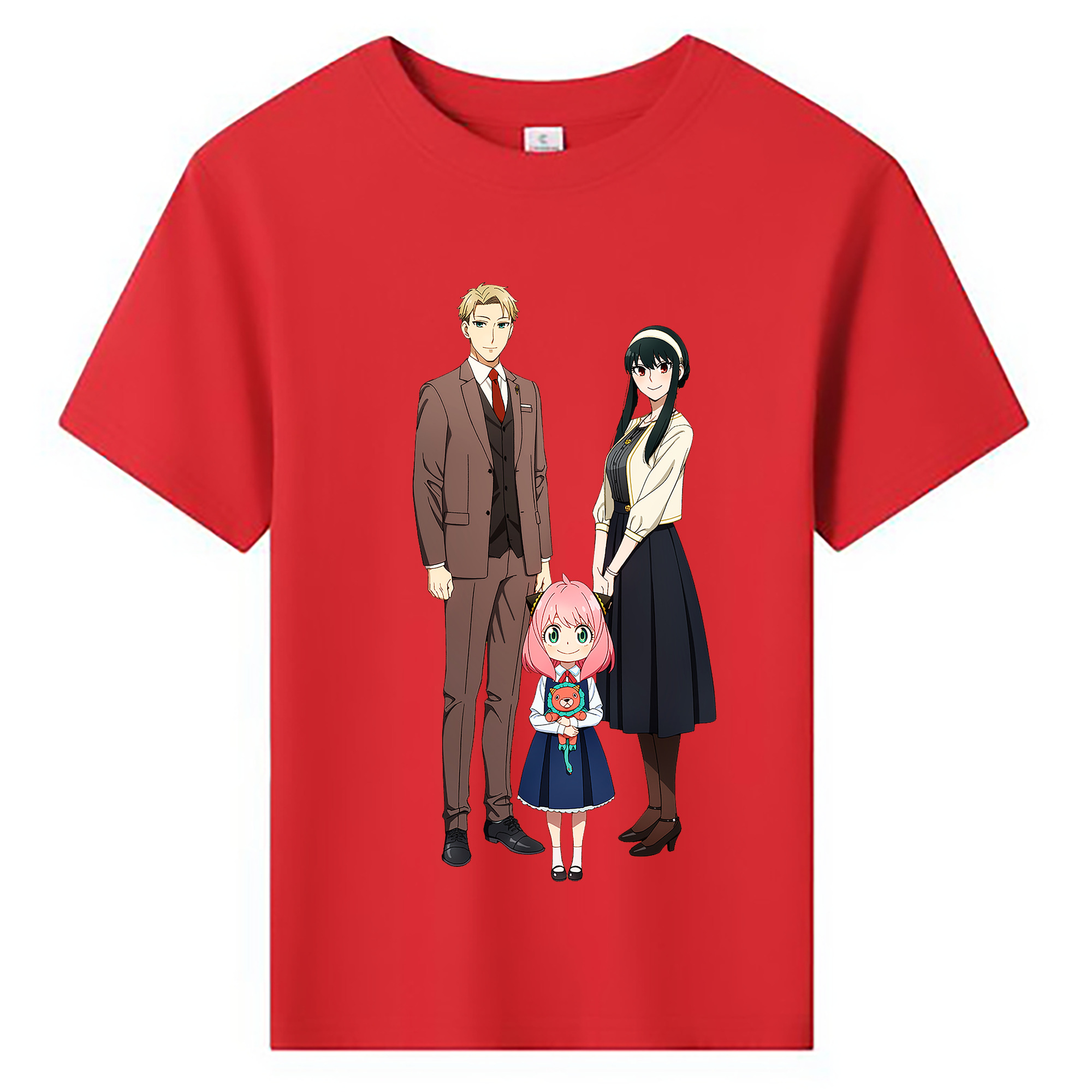 （画像用） SPY×FAMILY间谍家家酒 綿100％キッズTシャツ（フロントプリント）