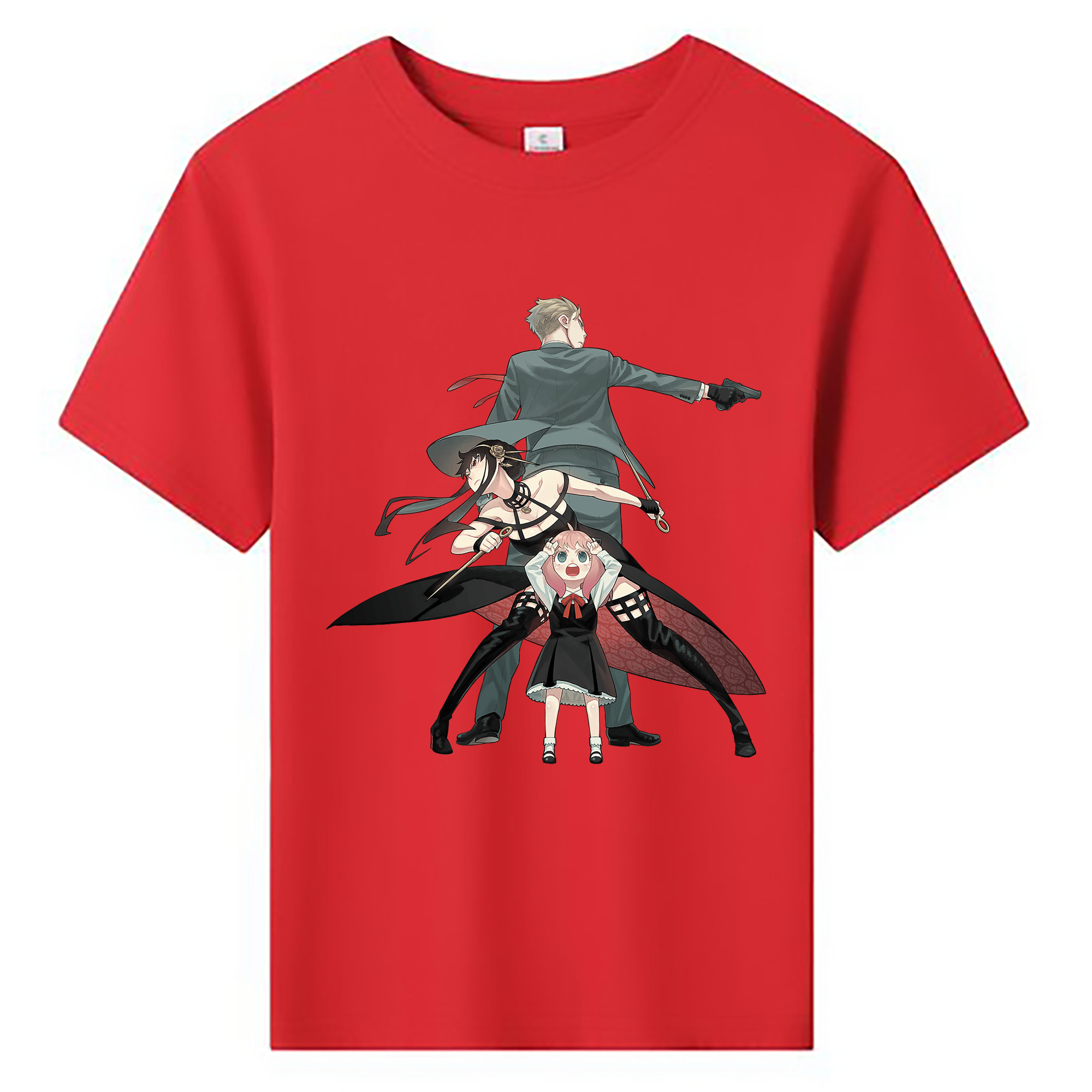 （画像用） SPY×FAMILY间谍家家酒 綿100％キッズTシャツ（フロントプリント）