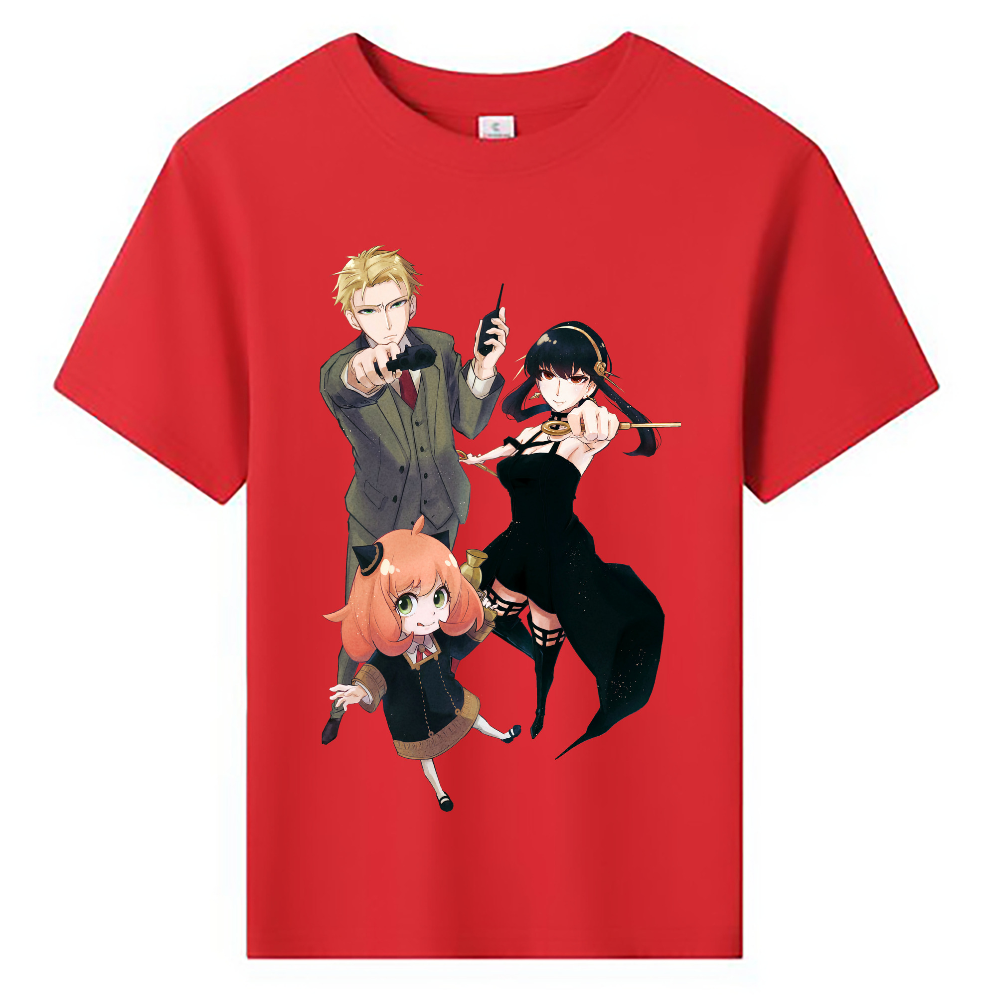 （画像用） SPY×FAMILY间谍家家酒 綿100％キッズTシャツ（フロントプリント）