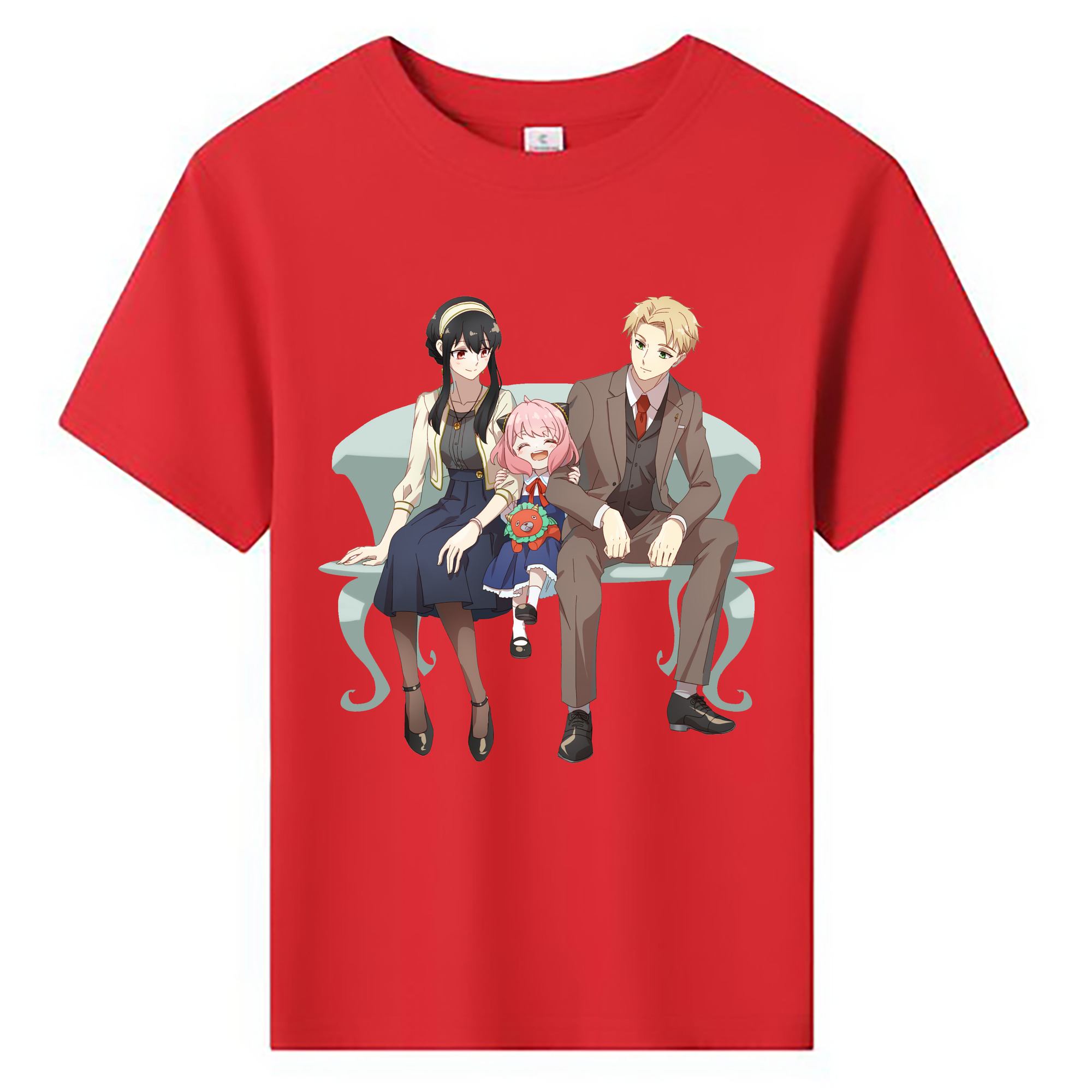 （画像用） SPY×FAMILY间谍家家酒 綿100％キッズTシャツ（フロントプリント）