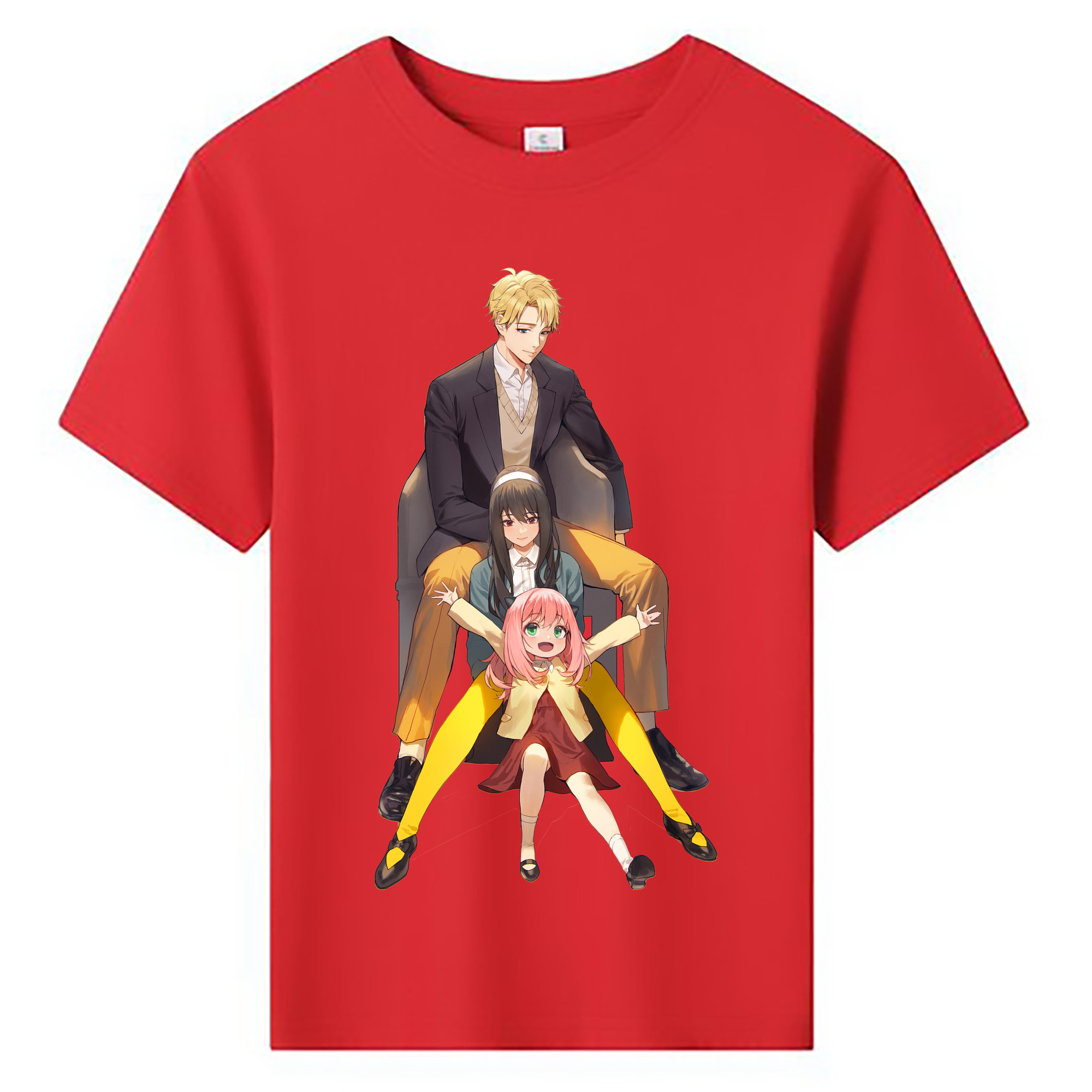 （画像用） SPY×FAMILY间谍家家酒 綿100％キッズTシャツ（フロントプリント）
