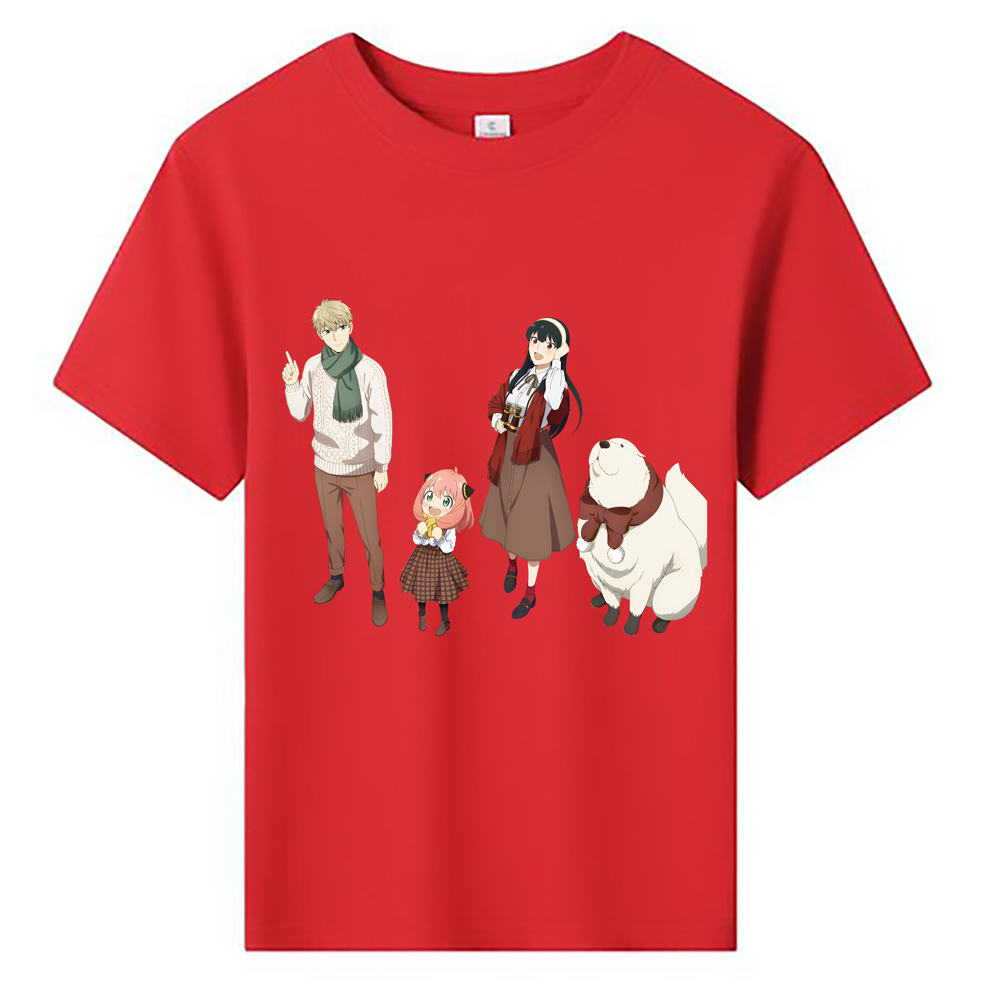 （画像用） SPY×FAMILY间谍家家酒 綿100％キッズTシャツ（フロントプリント）