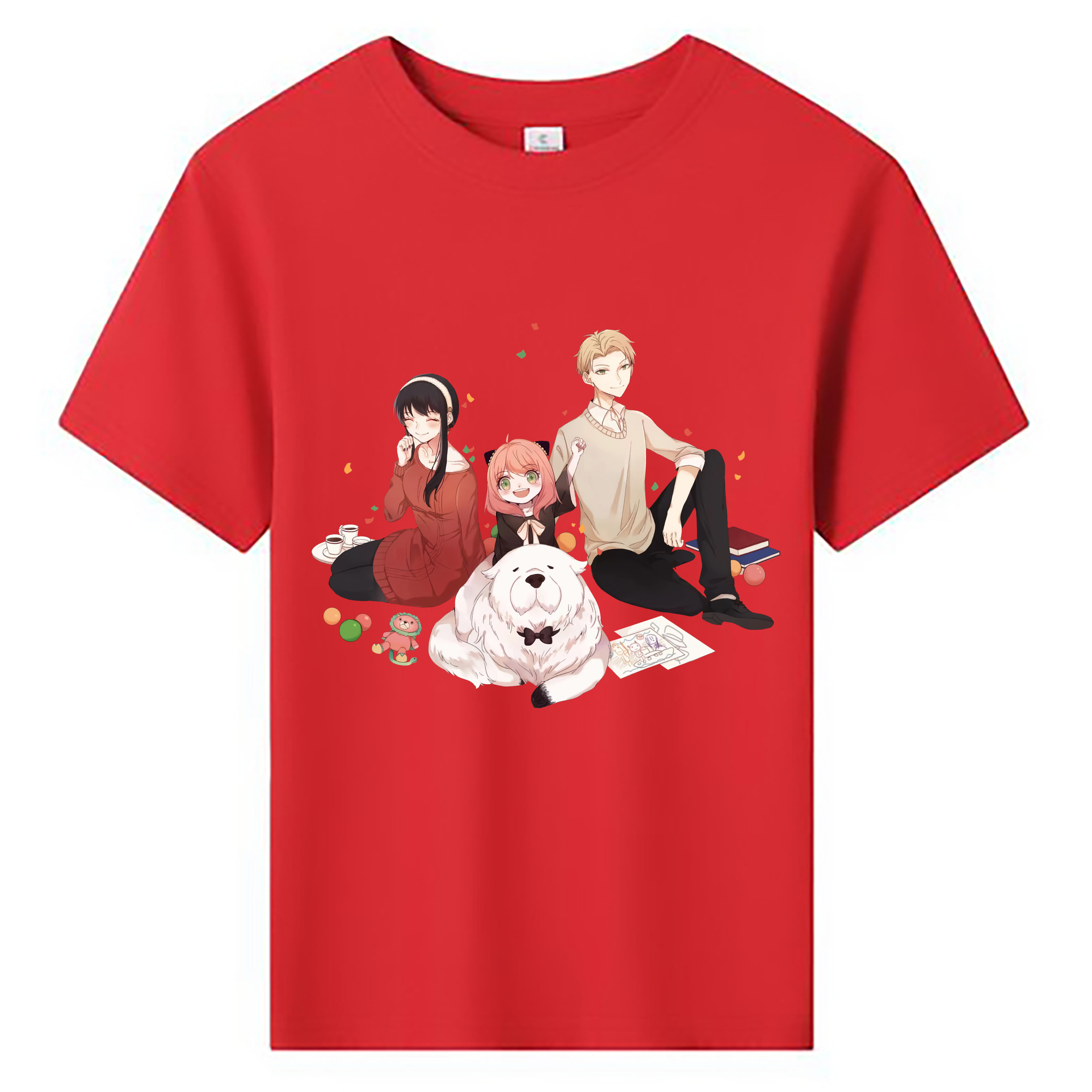 （画像用） SPY×FAMILY间谍家家酒 綿100％キッズTシャツ（フロントプリント）