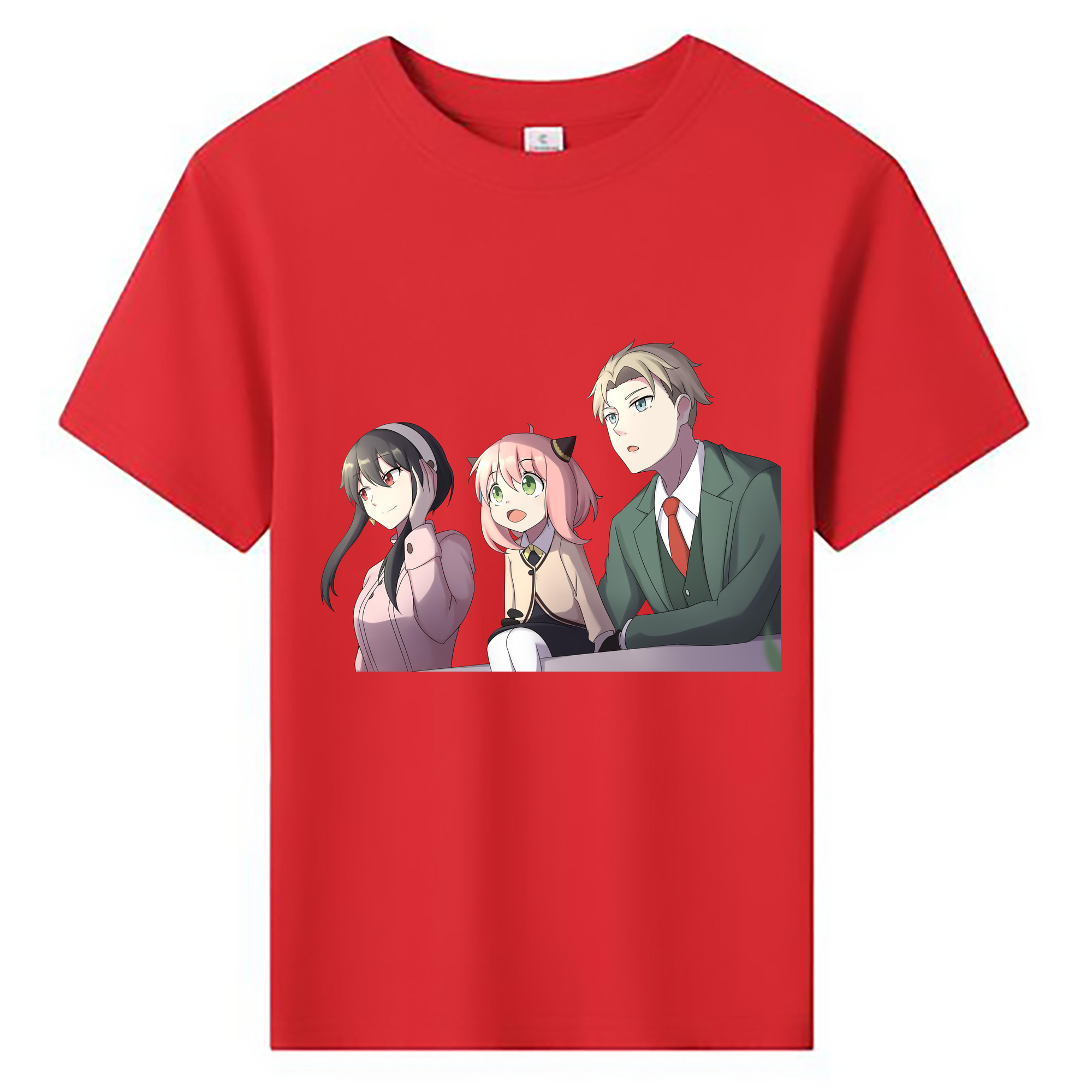 （画像用） SPY×FAMILY间谍家家酒 綿100％キッズTシャツ（フロントプリント）