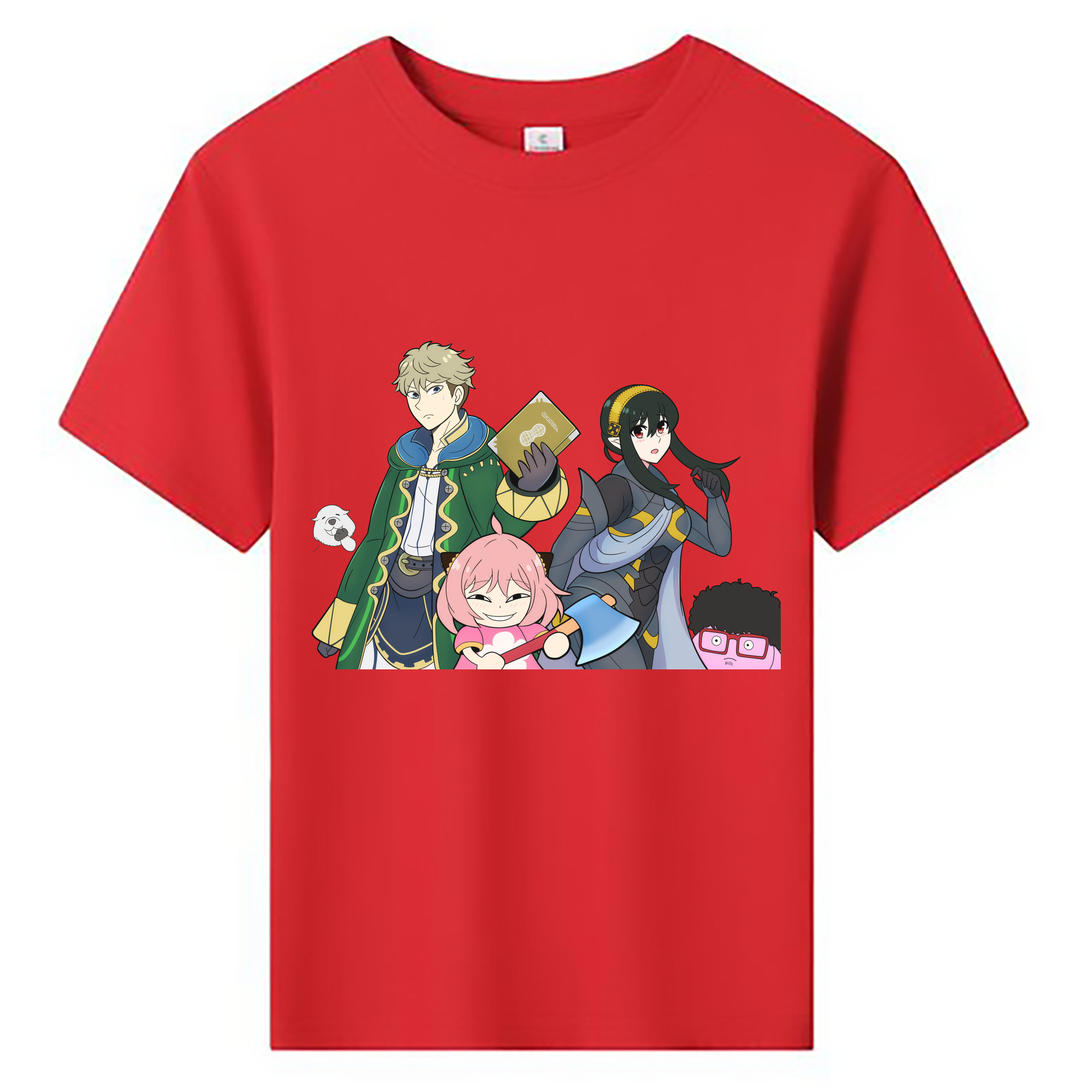 （画像用） SPY×FAMILY间谍家家酒 綿100％キッズTシャツ（フロントプリント）
