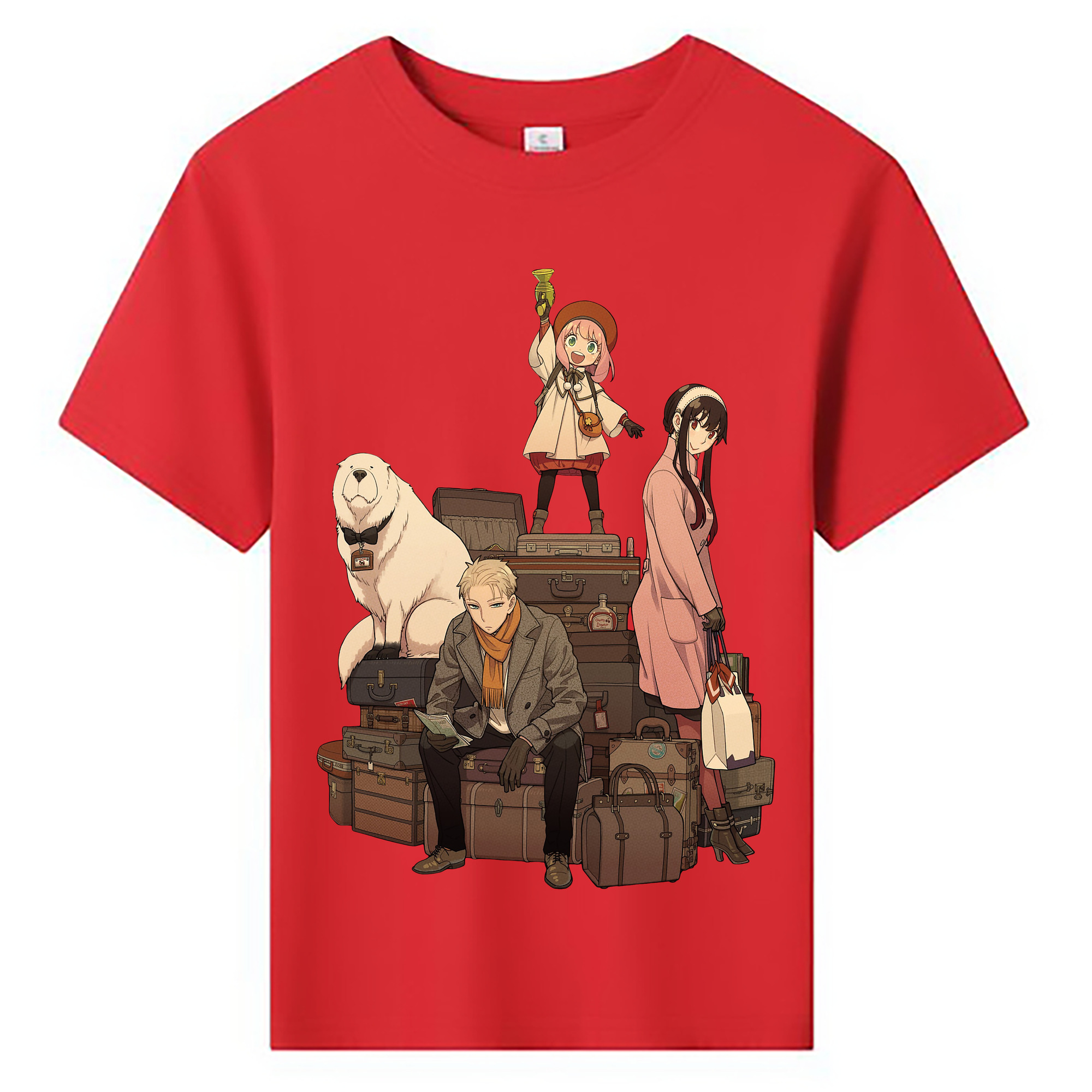 （画像用） SPY×FAMILY间谍家家酒 綿100％キッズTシャツ（フロントプリント）