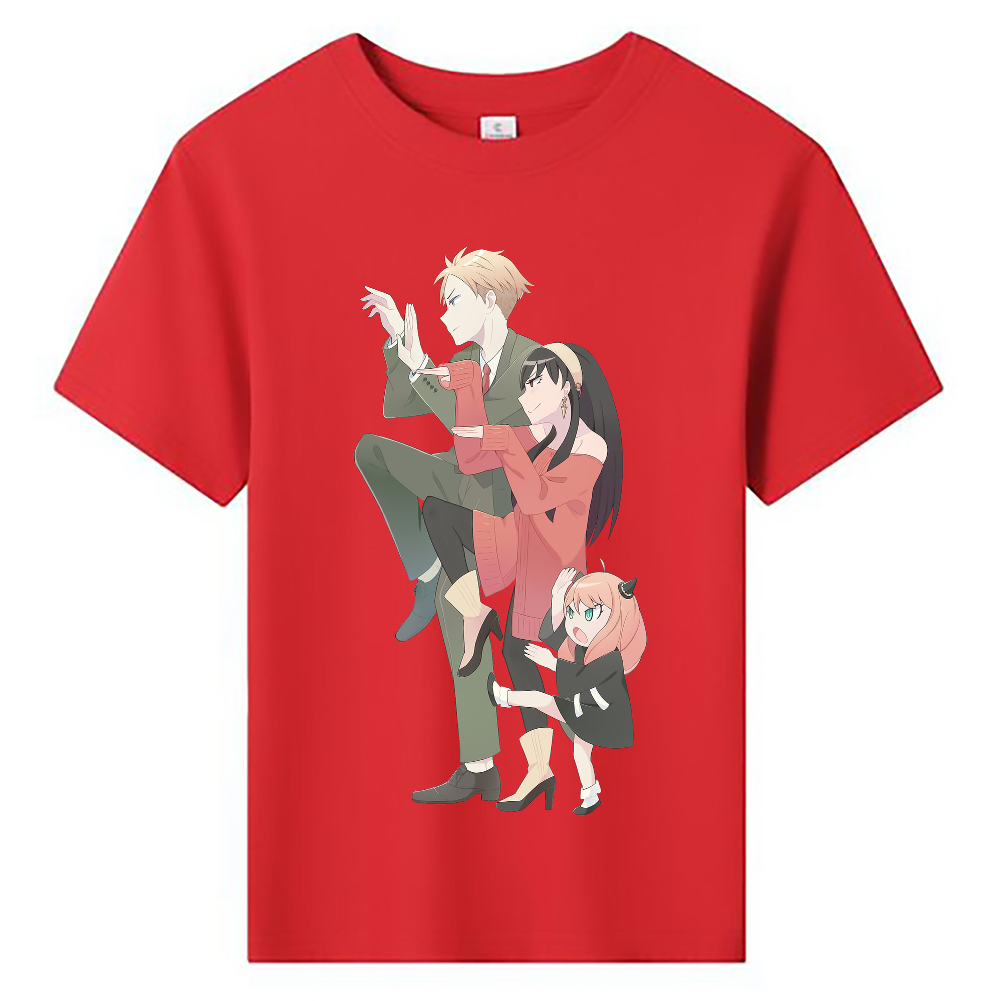 （画像用） SPY×FAMILY间谍家家酒 綿100％キッズTシャツ（フロントプリント）