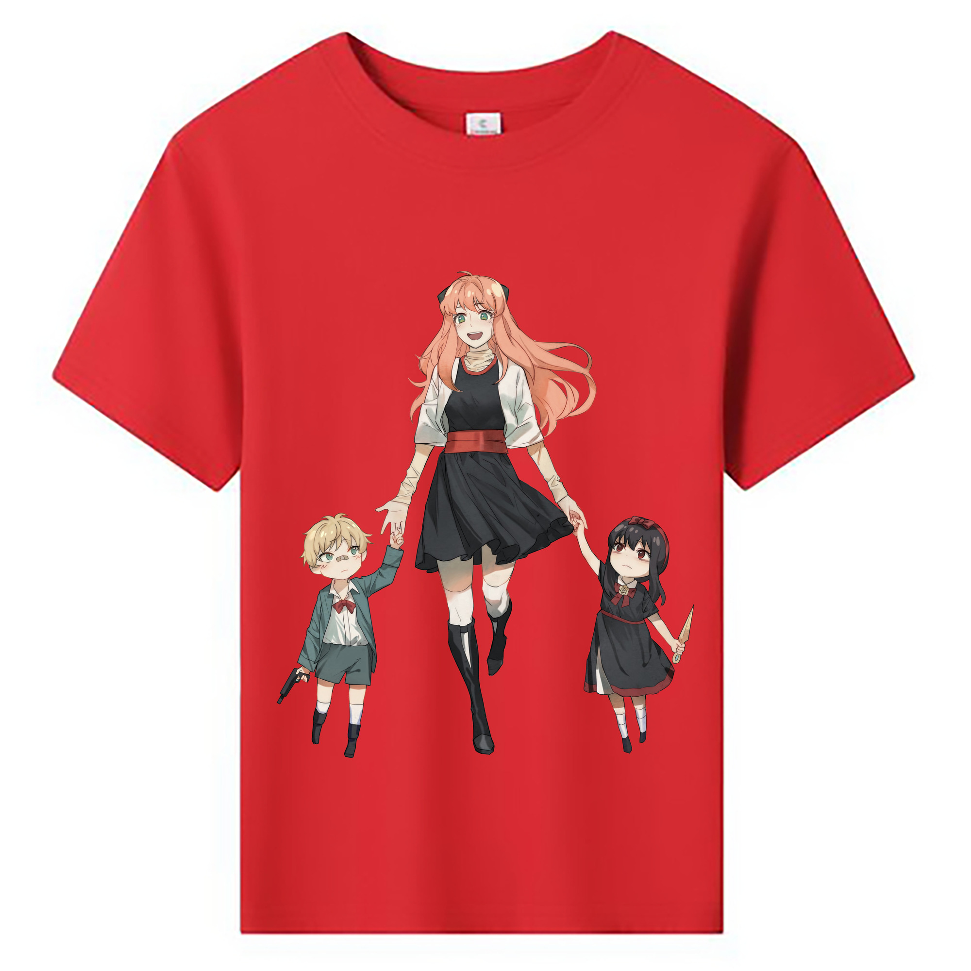 （画像用） SPY×FAMILY间谍家家酒 綿100％キッズTシャツ（フロントプリント）