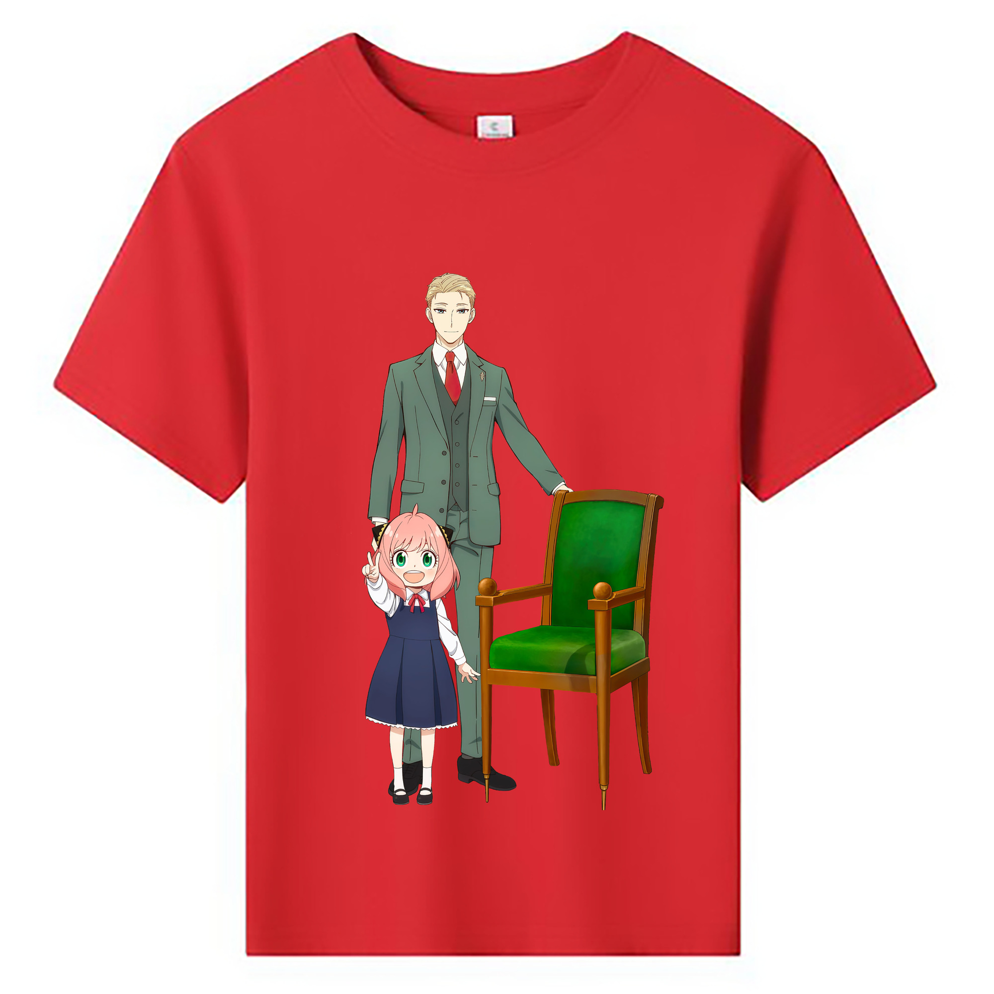 （画像用） SPY×FAMILY间谍家家酒 綿100％キッズTシャツ（フロントプリント）