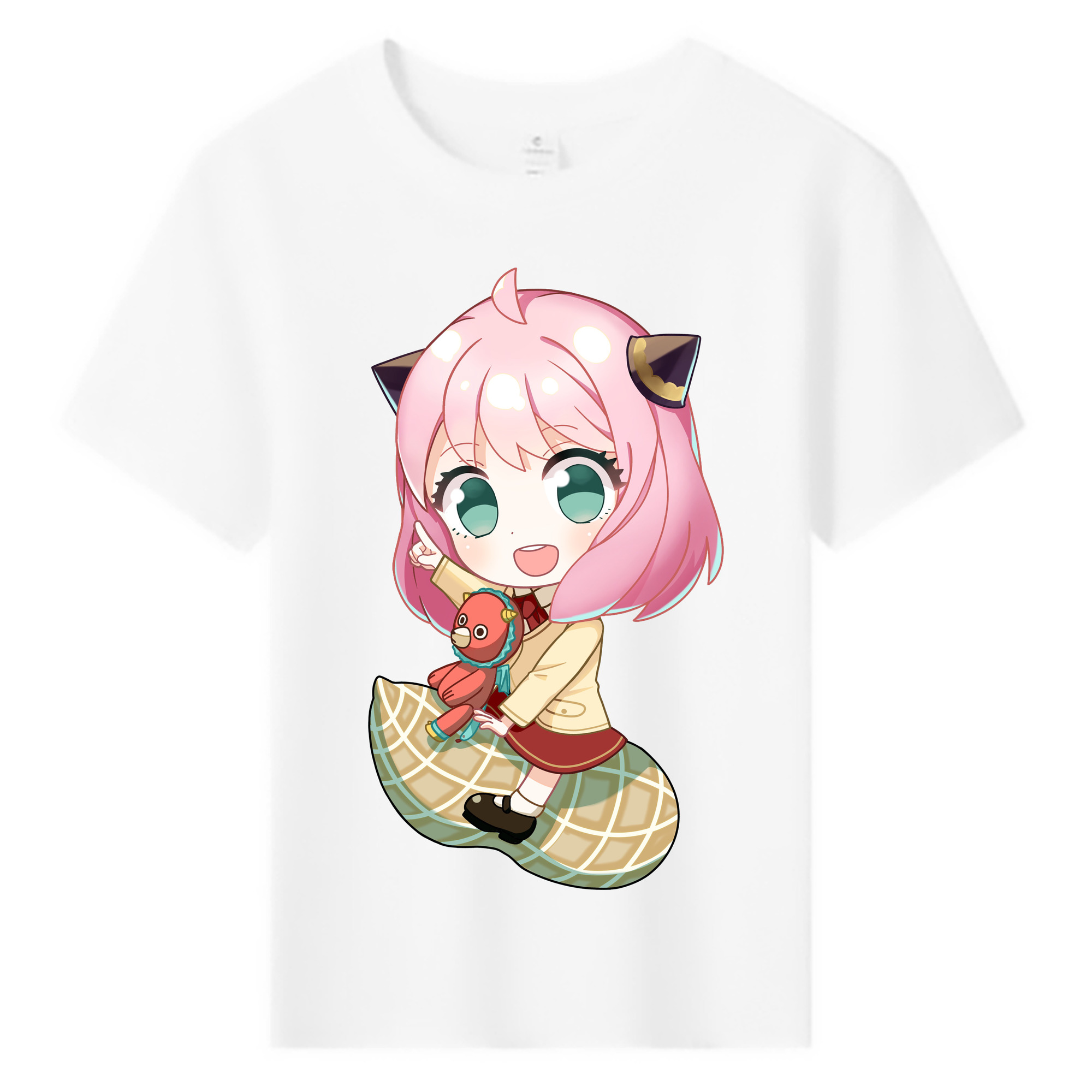 （画像用） SPY×FAMILY间谍家家酒 綿100％キッズTシャツ（フロントプリント）