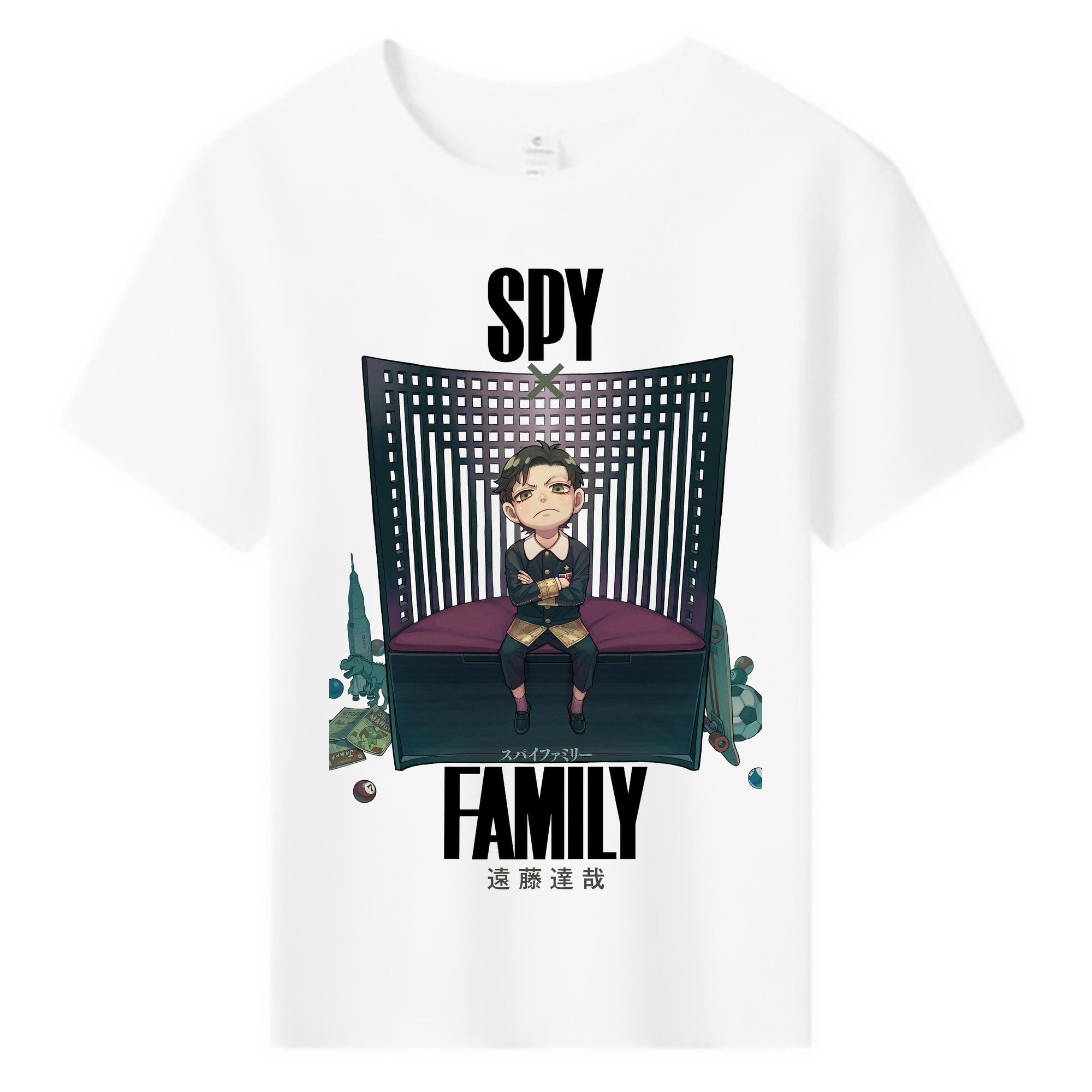 （画像用） SPY×FAMILY间谍家家酒 綿100％キッズTシャツ（フロントプリント）