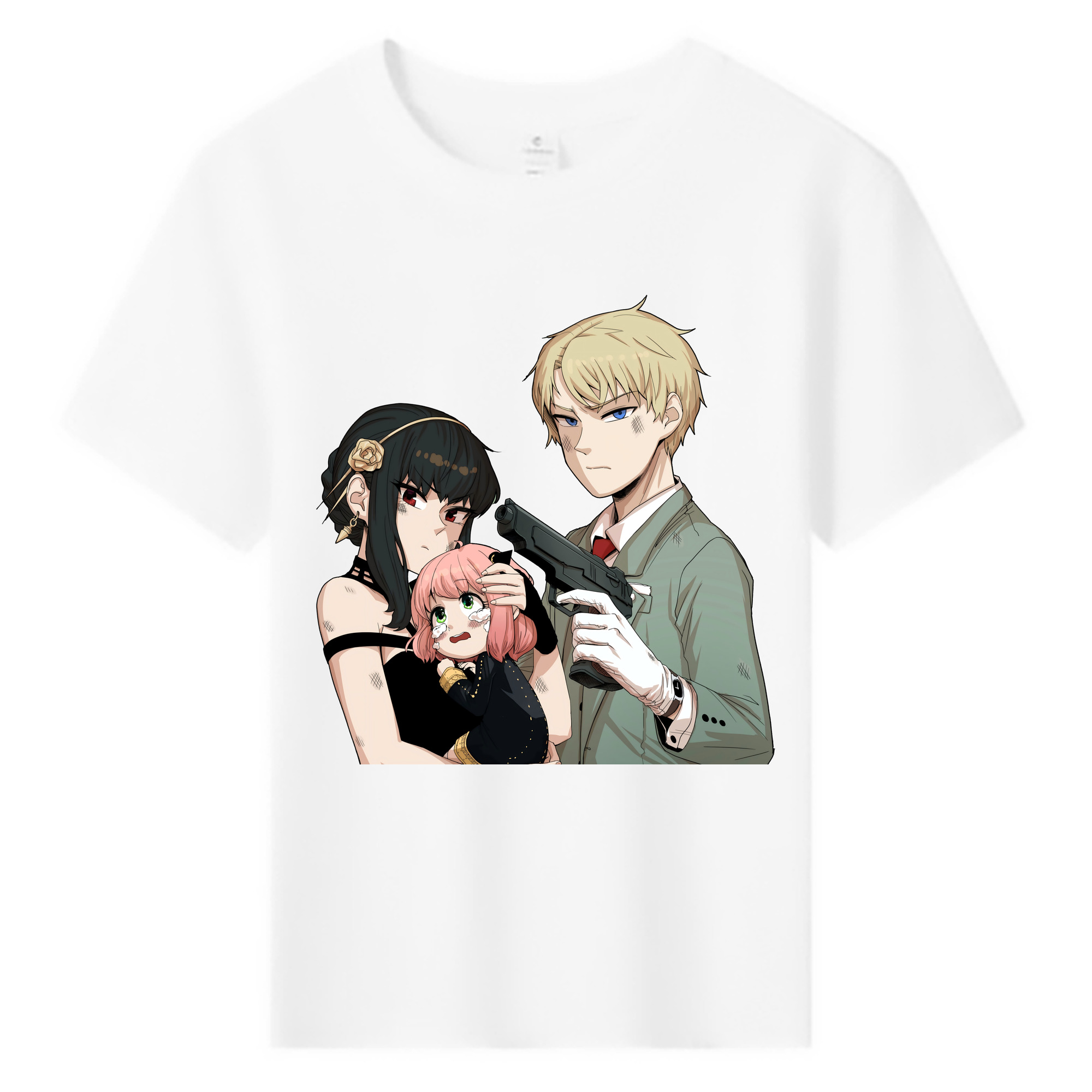 （画像用） SPY×FAMILY间谍家家酒 綿100％キッズTシャツ（フロントプリント）