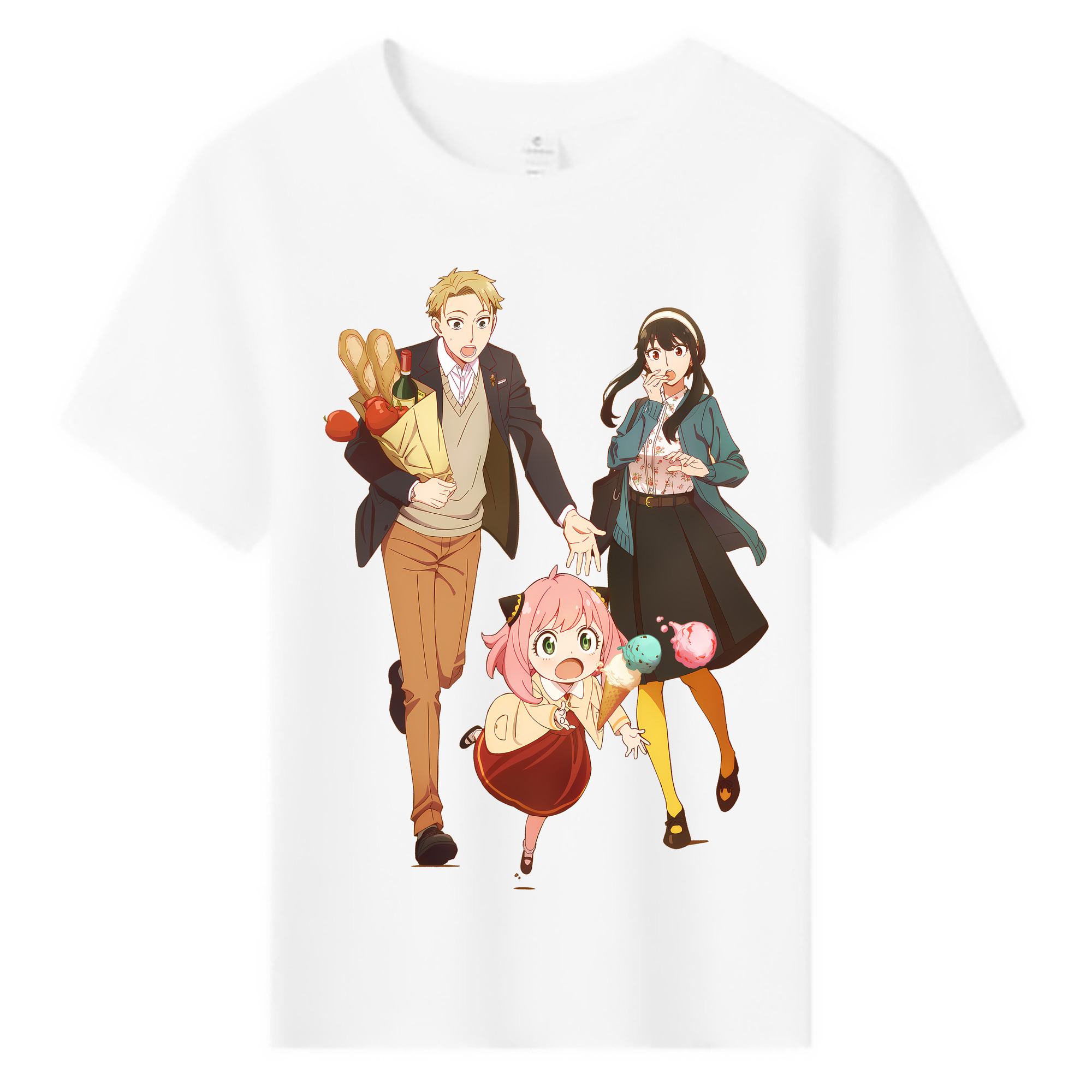 （画像用） SPY×FAMILY间谍家家酒 綿100％キッズTシャツ（フロントプリント）