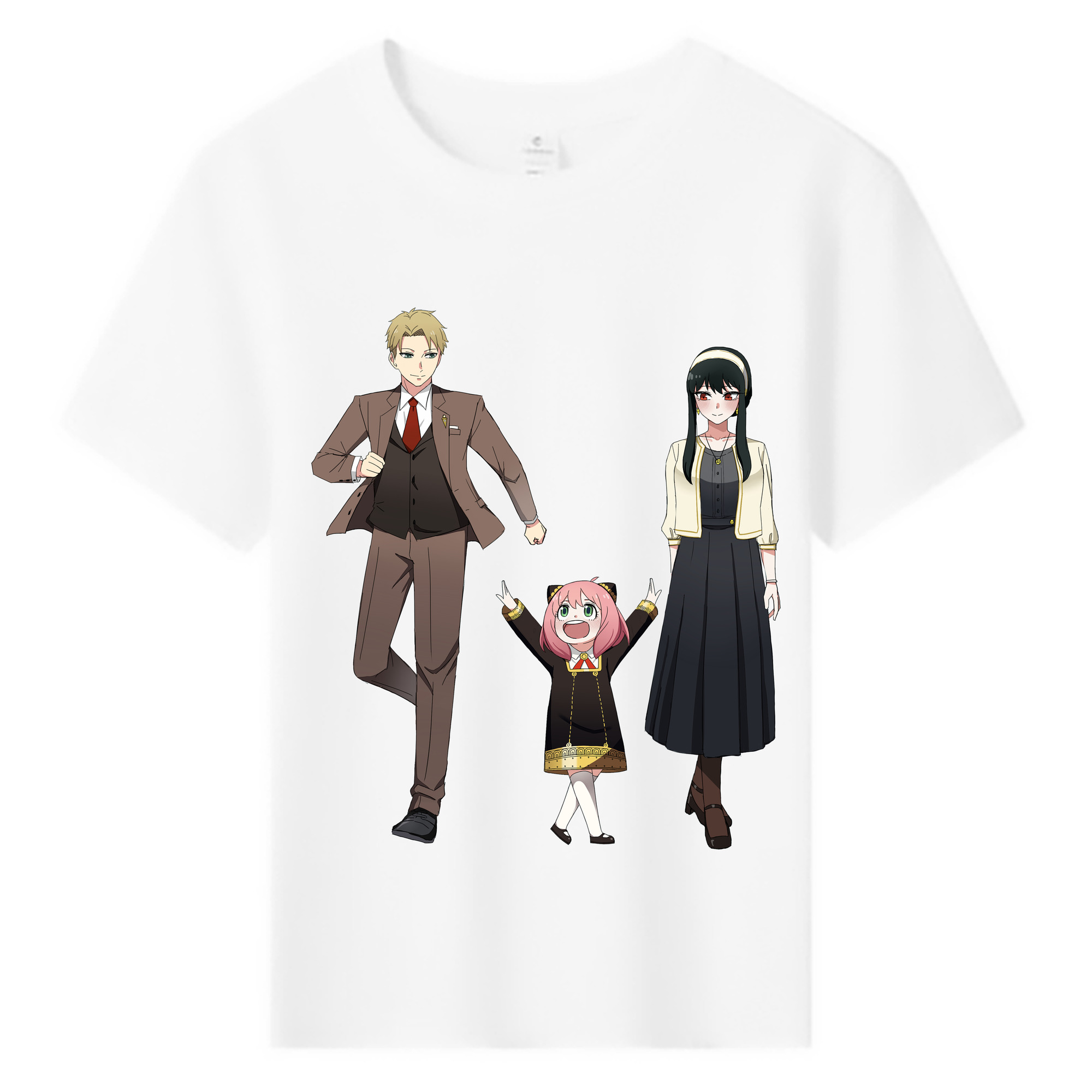 （画像用） SPY×FAMILY间谍家家酒 綿100％キッズTシャツ（フロントプリント）