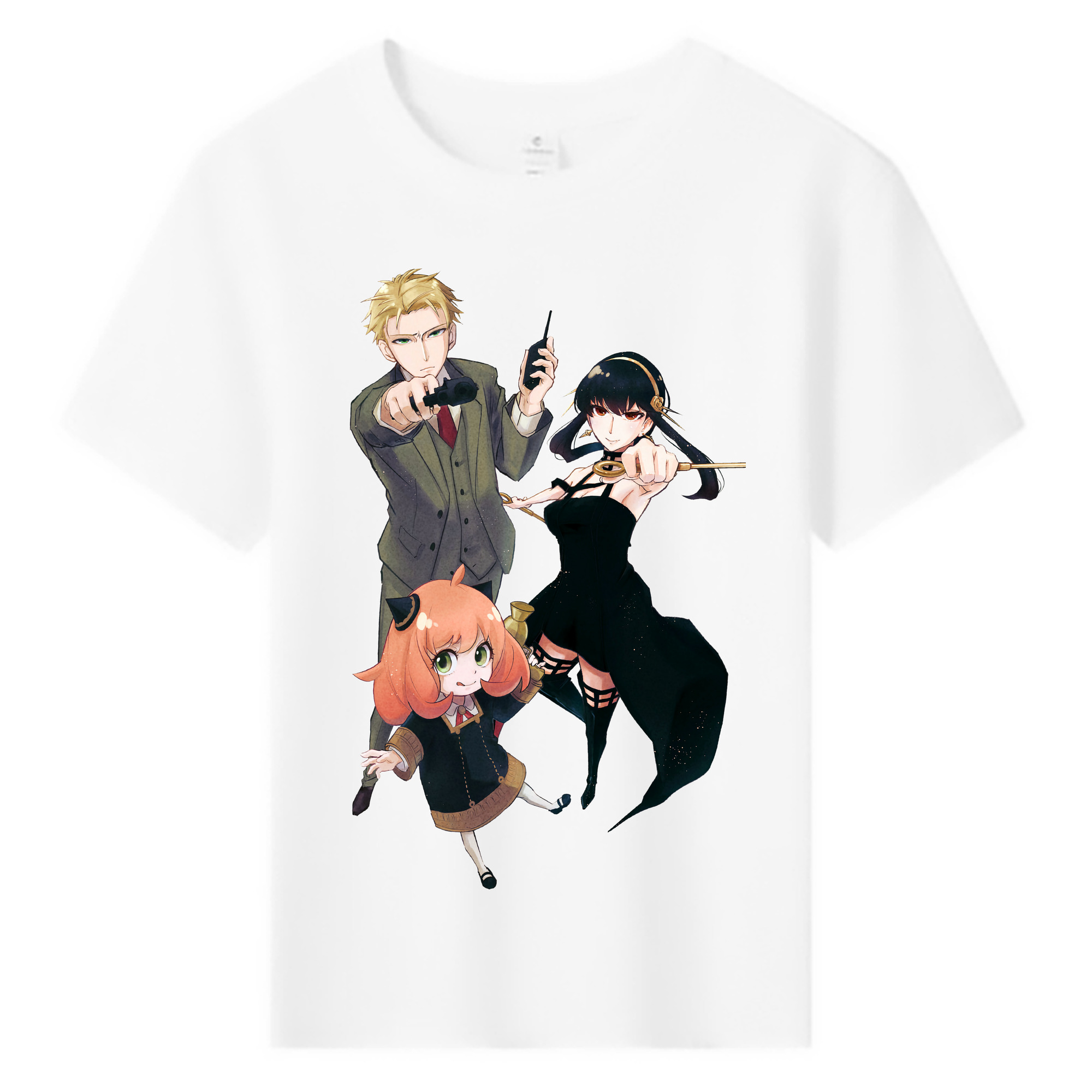 （画像用） SPY×FAMILY间谍家家酒 綿100％キッズTシャツ（フロントプリント）