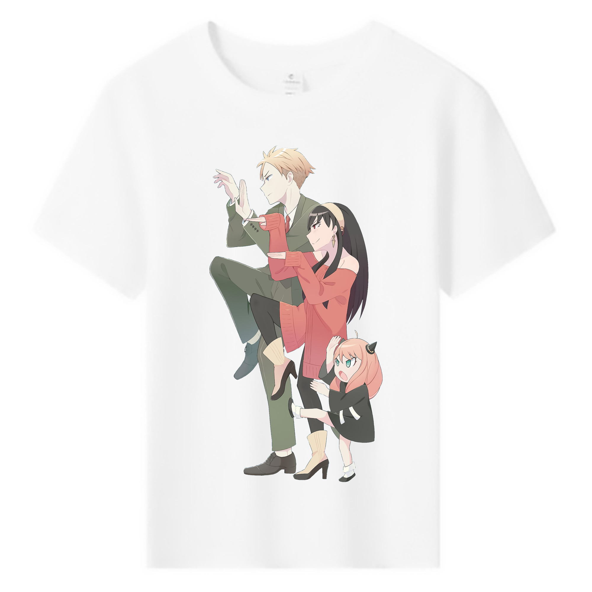 （画像用） SPY×FAMILY间谍家家酒 綿100％キッズTシャツ（フロントプリント）