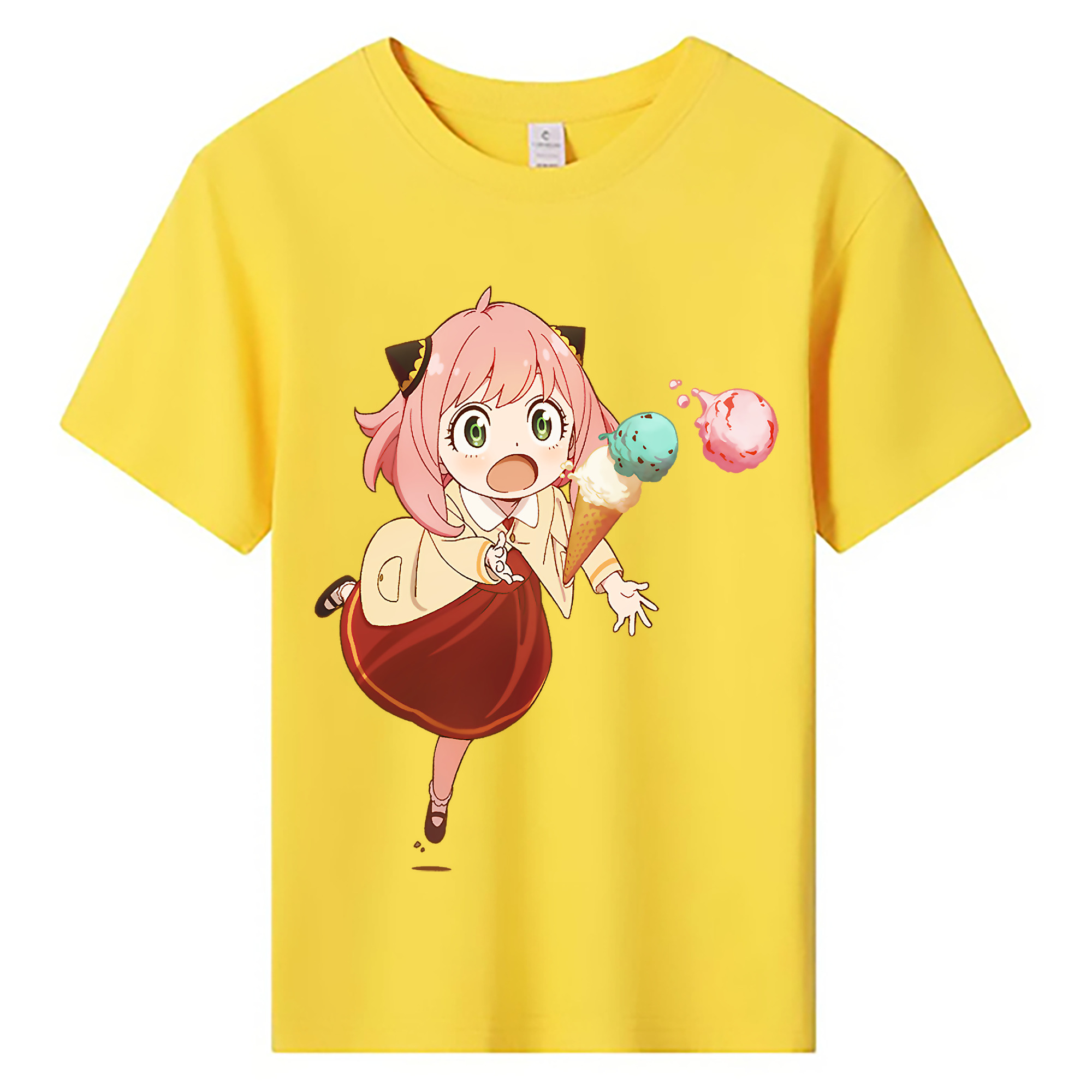 （画像用） SPY×FAMILY间谍家家酒 綿100％キッズTシャツ（フロントプリント）