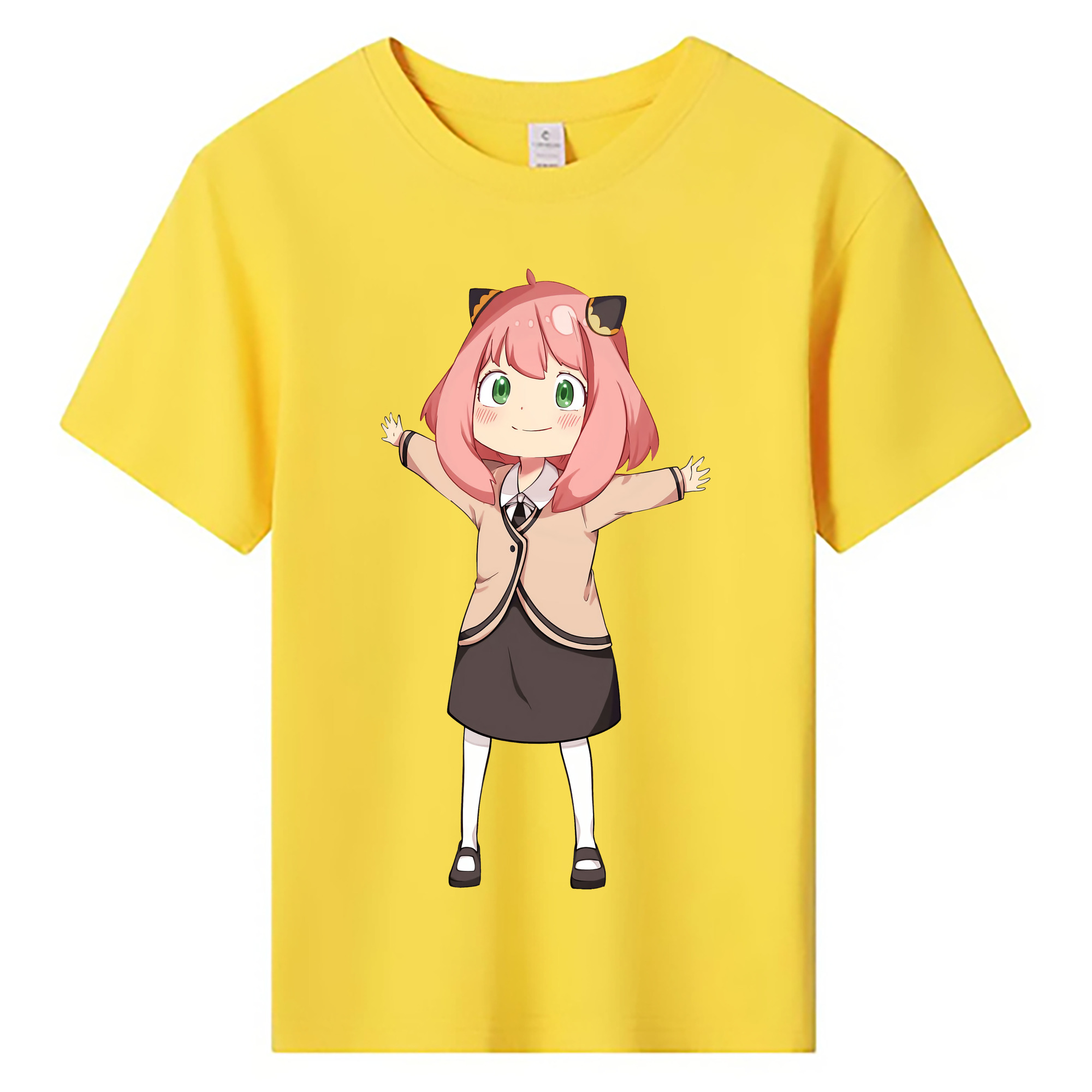 （画像用） SPY×FAMILY间谍家家酒 綿100％キッズTシャツ（フロントプリント）