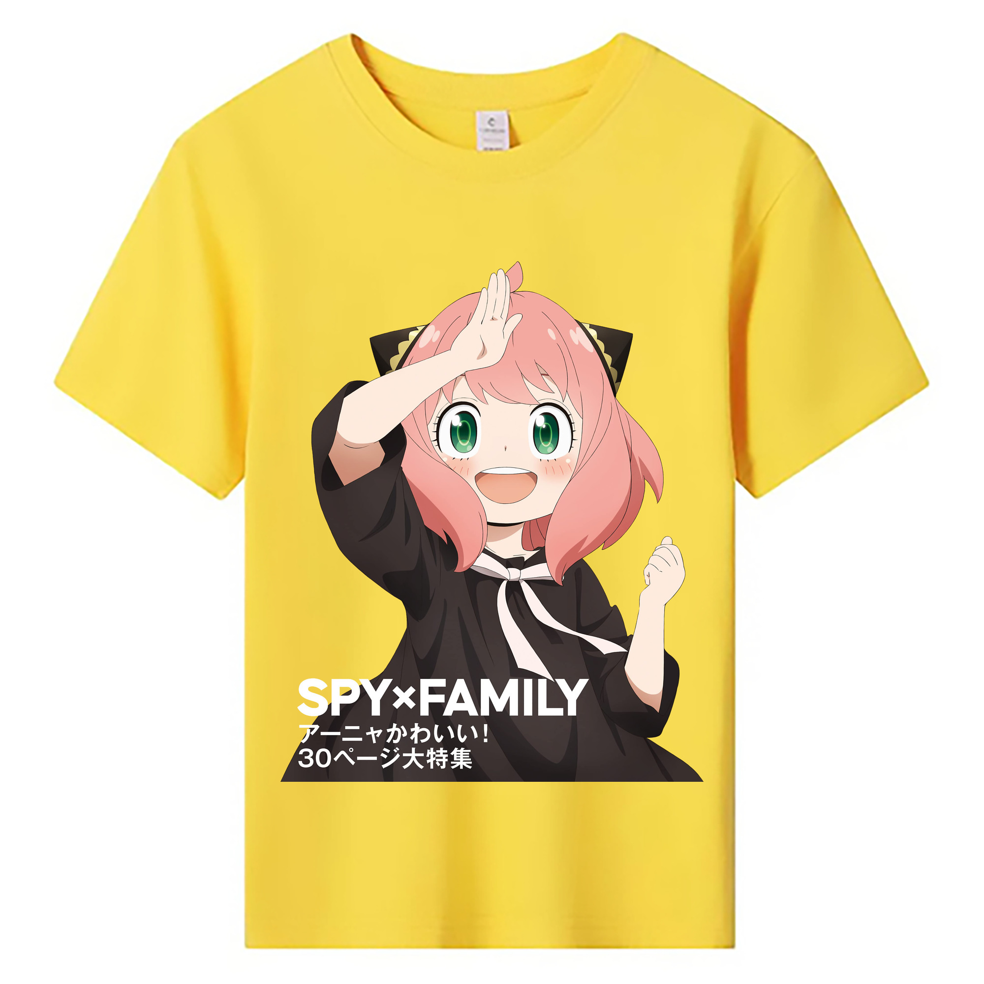 （画像用） SPY×FAMILY间谍家家酒 綿100％キッズTシャツ（フロントプリント）