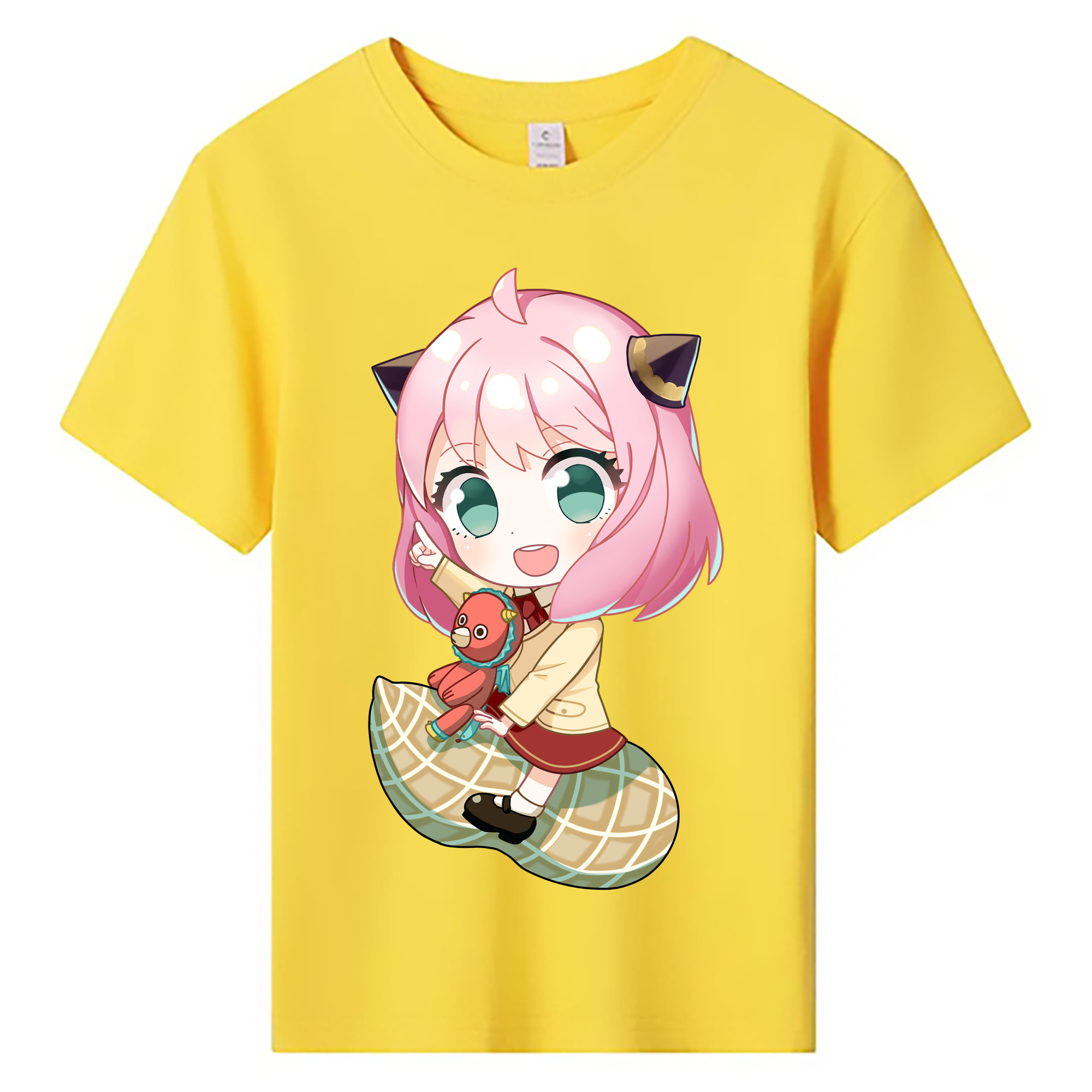 （画像用） SPY×FAMILY间谍家家酒 綿100％キッズTシャツ（フロントプリント）