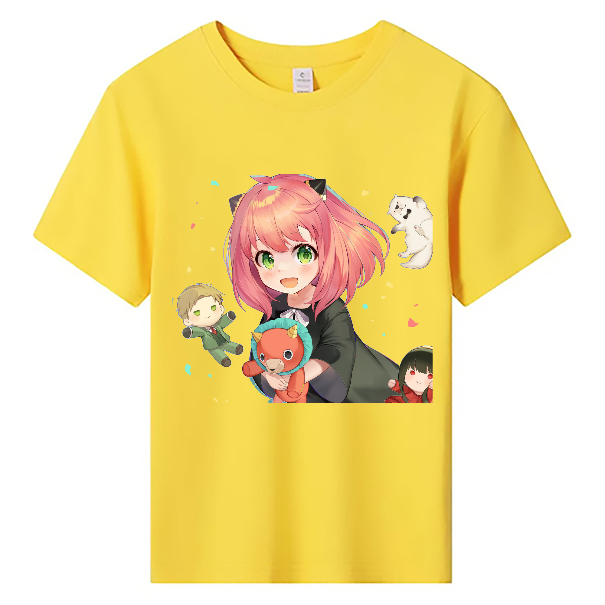 （画像用） SPY×FAMILY间谍家家酒 綿100％キッズTシャツ（フロントプリント）