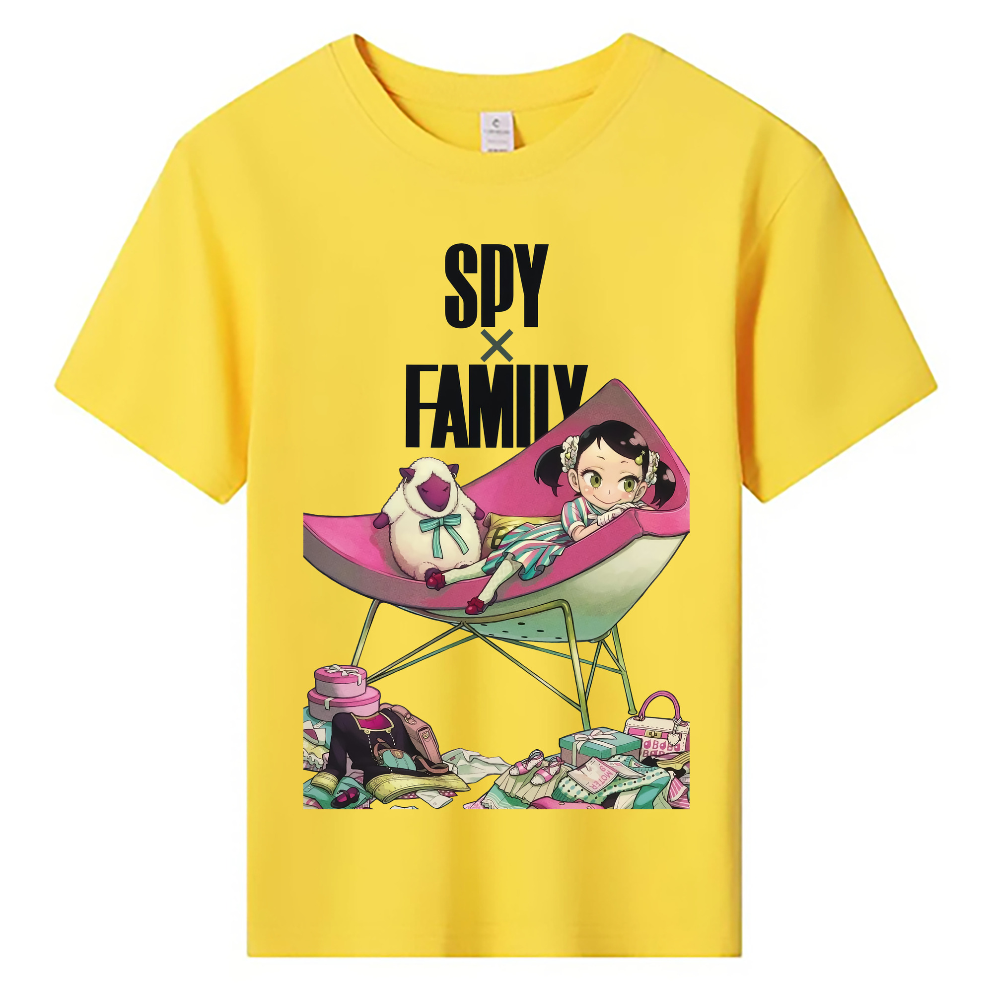 （画像用） SPY×FAMILY间谍家家酒 綿100％キッズTシャツ（フロントプリント）
