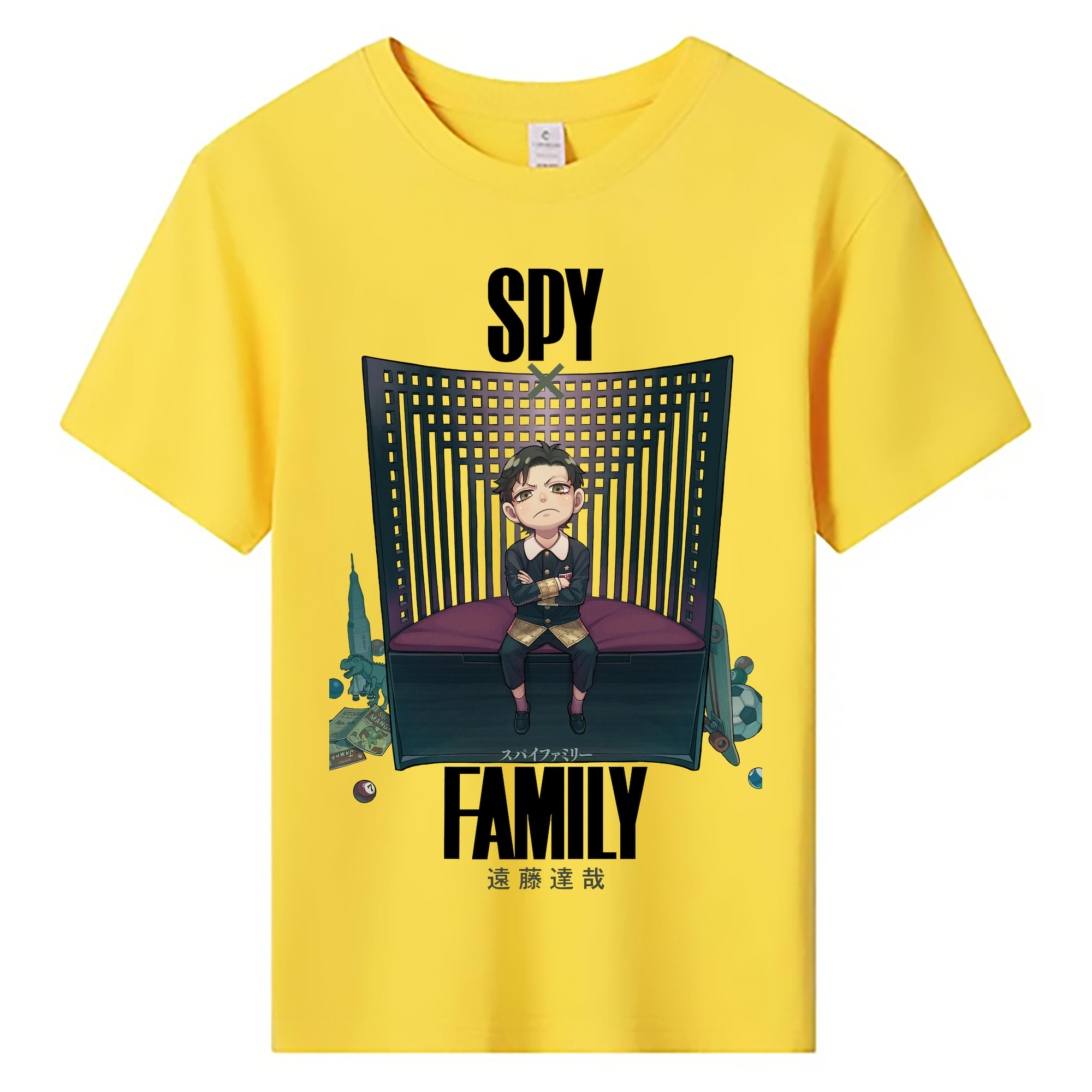 （画像用） SPY×FAMILY间谍家家酒 綿100％キッズTシャツ（フロントプリント）