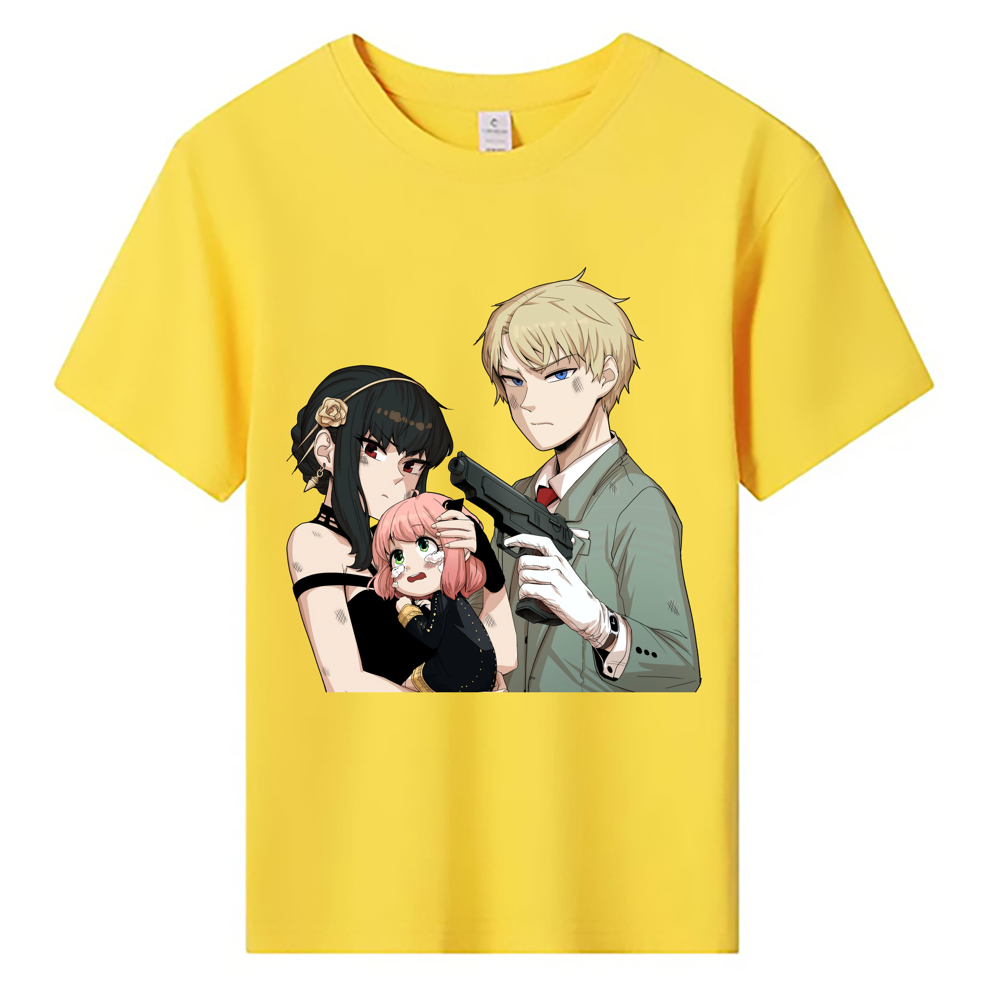 （画像用） SPY×FAMILY间谍家家酒 綿100％キッズTシャツ（フロントプリント）