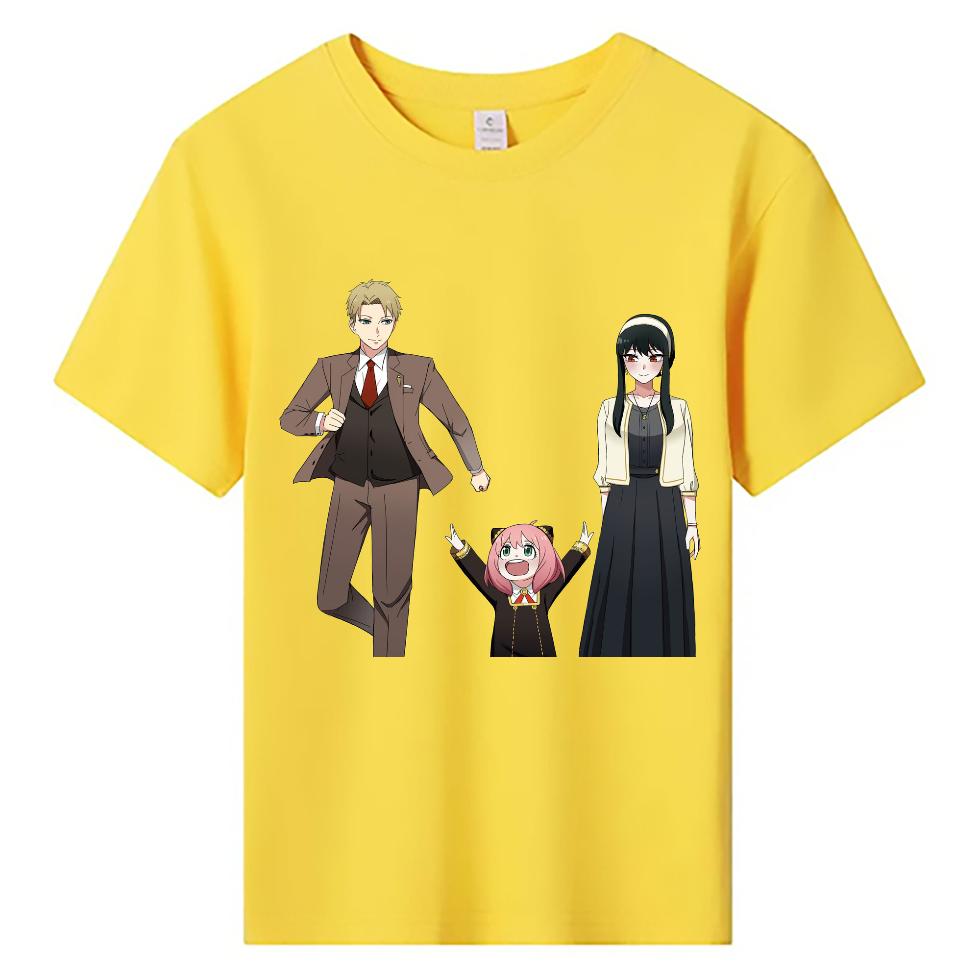 （画像用） SPY×FAMILY间谍家家酒 綿100％キッズTシャツ（フロントプリント）