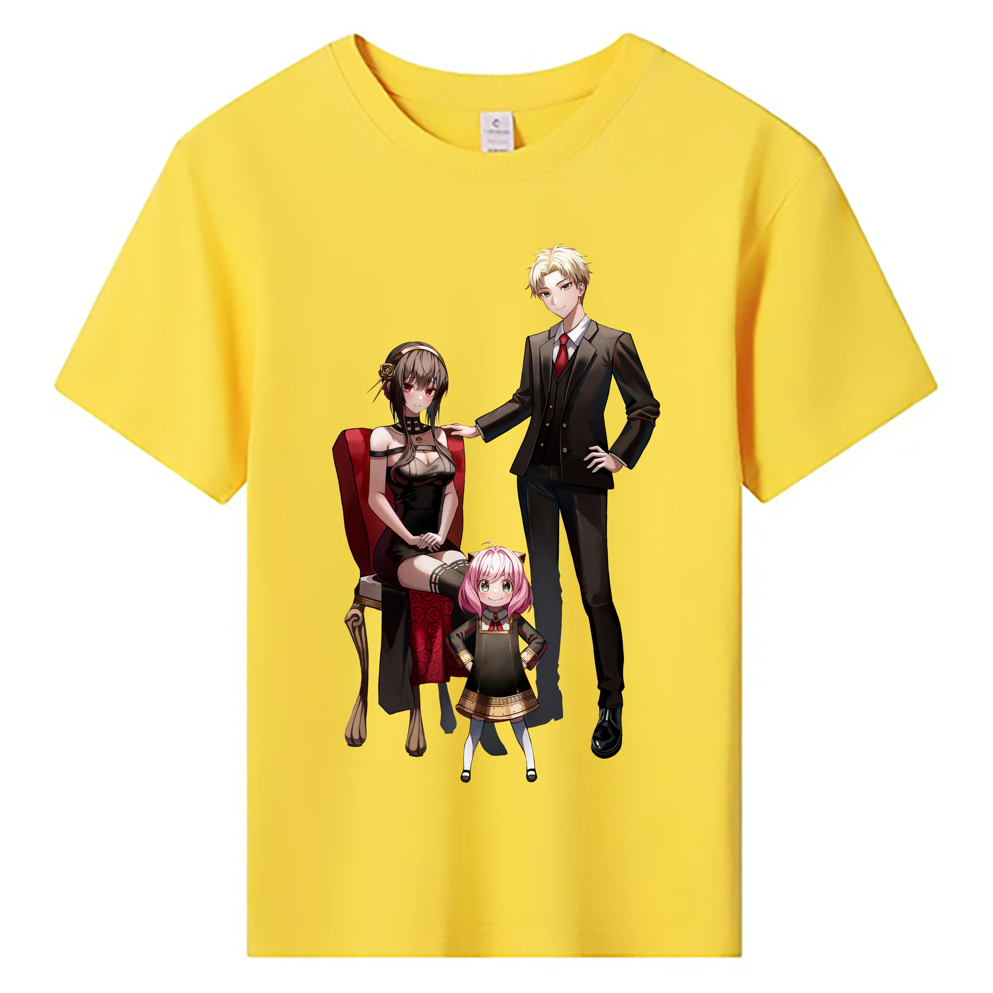 （画像用） SPY×FAMILY间谍家家酒 綿100％キッズTシャツ（フロントプリント）