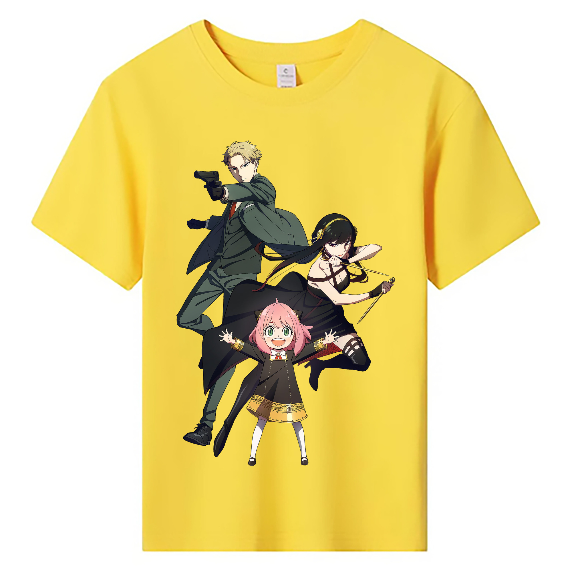 （画像用） SPY×FAMILY间谍家家酒 綿100％キッズTシャツ（フロントプリント）