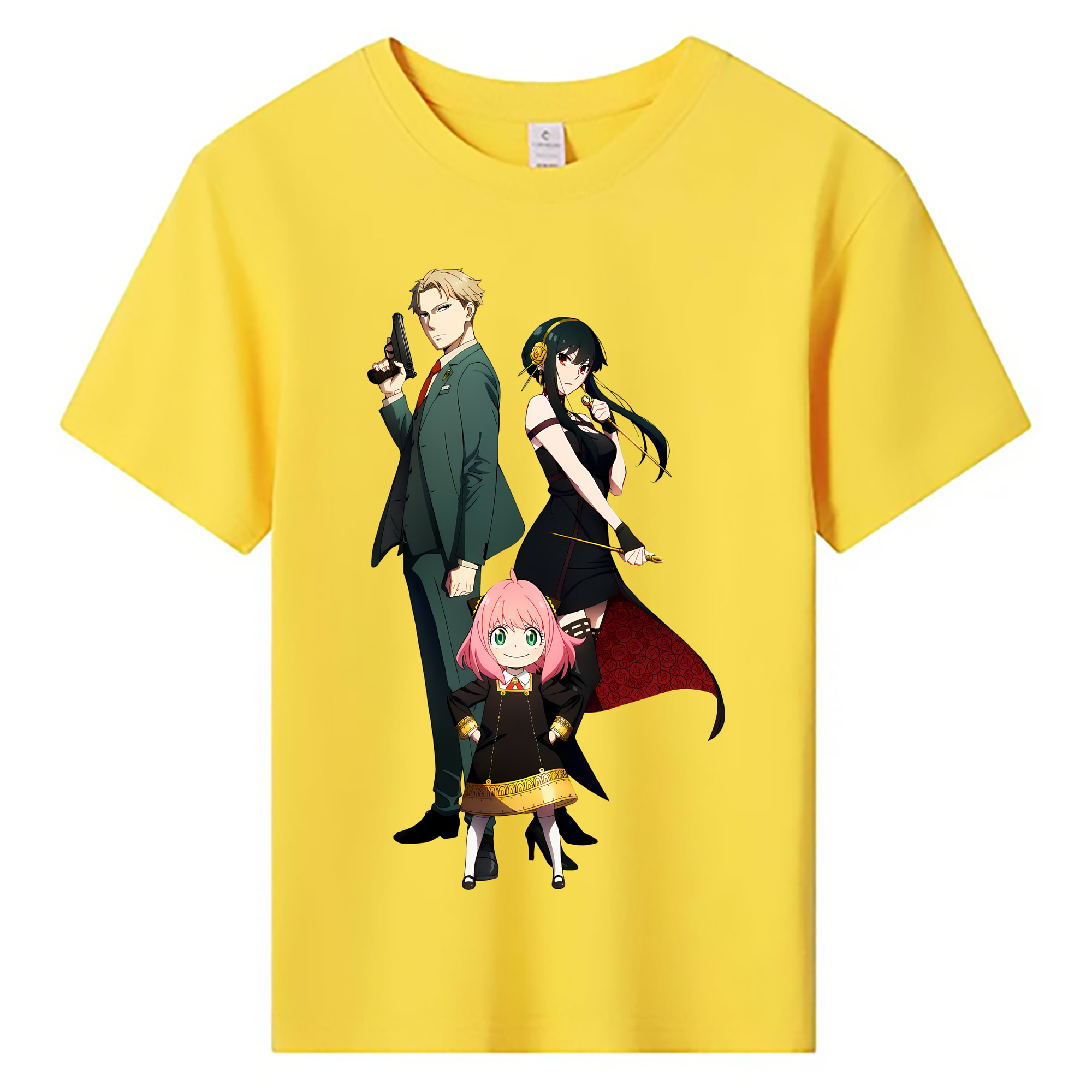 （画像用） SPY×FAMILY间谍家家酒 綿100％キッズTシャツ（フロントプリント）