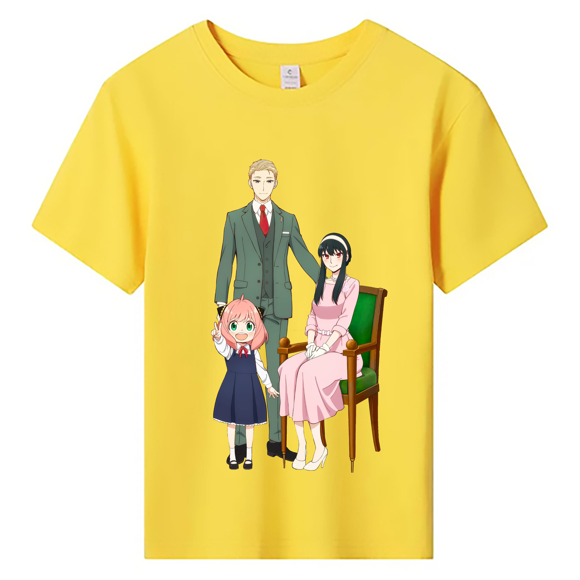 （画像用） SPY×FAMILY间谍家家酒 綿100％キッズTシャツ（フロントプリント）