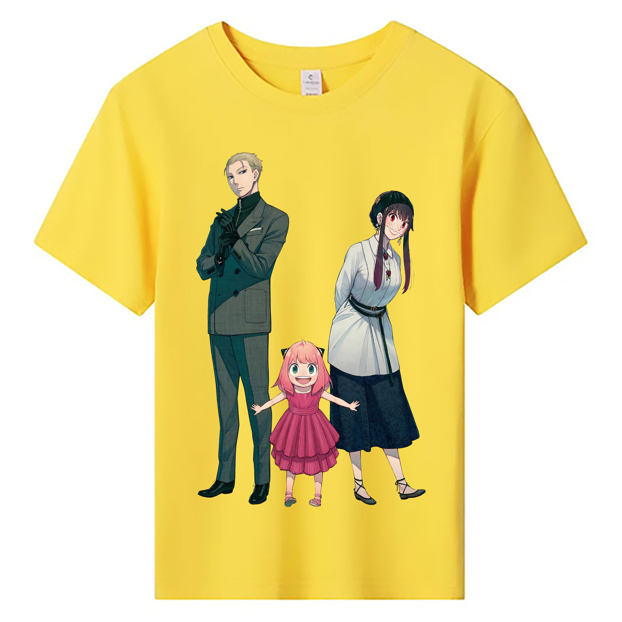 （画像用） SPY×FAMILY间谍家家酒 綿100％キッズTシャツ（フロントプリント）