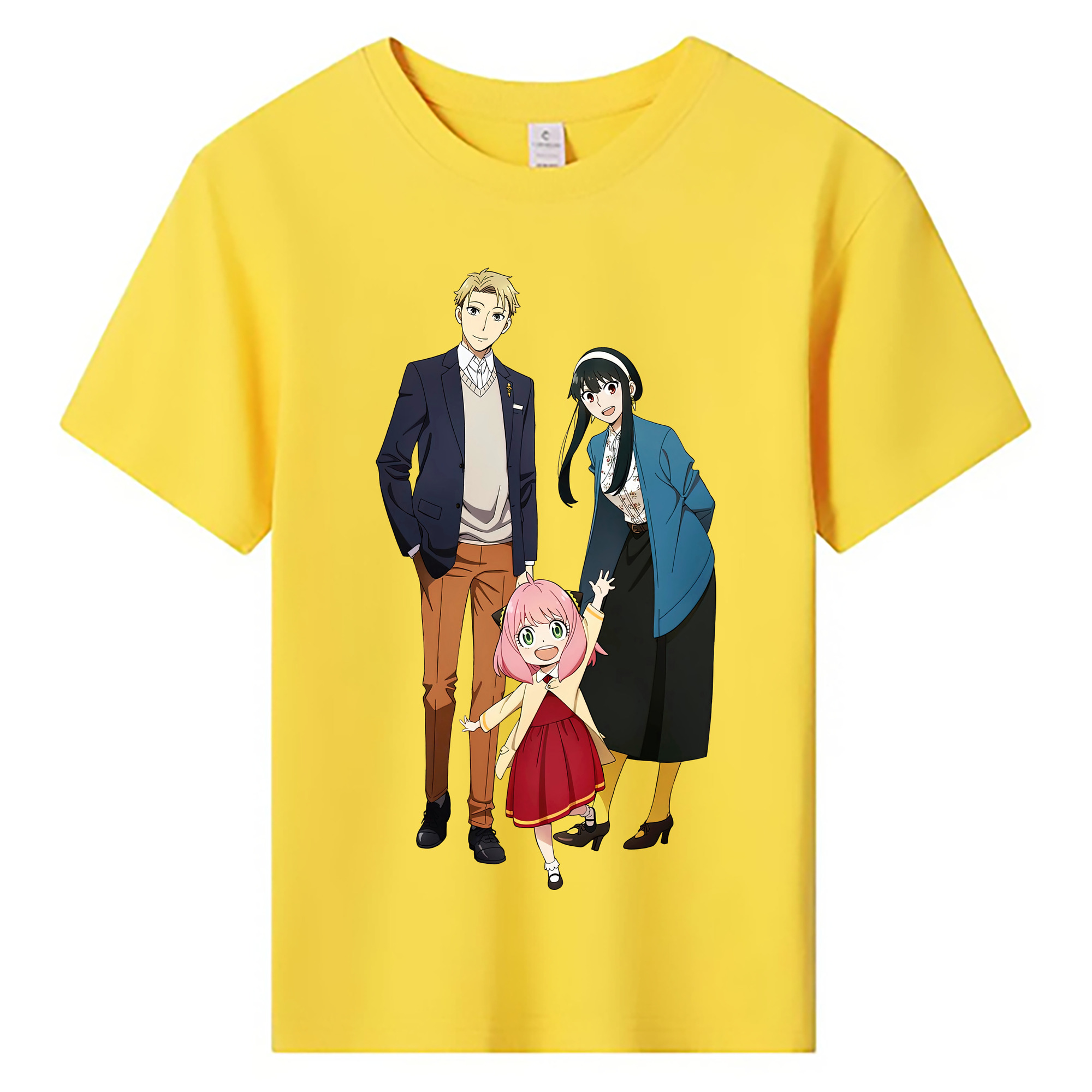 （画像用） SPY×FAMILY间谍家家酒 綿100％キッズTシャツ（フロントプリント）
