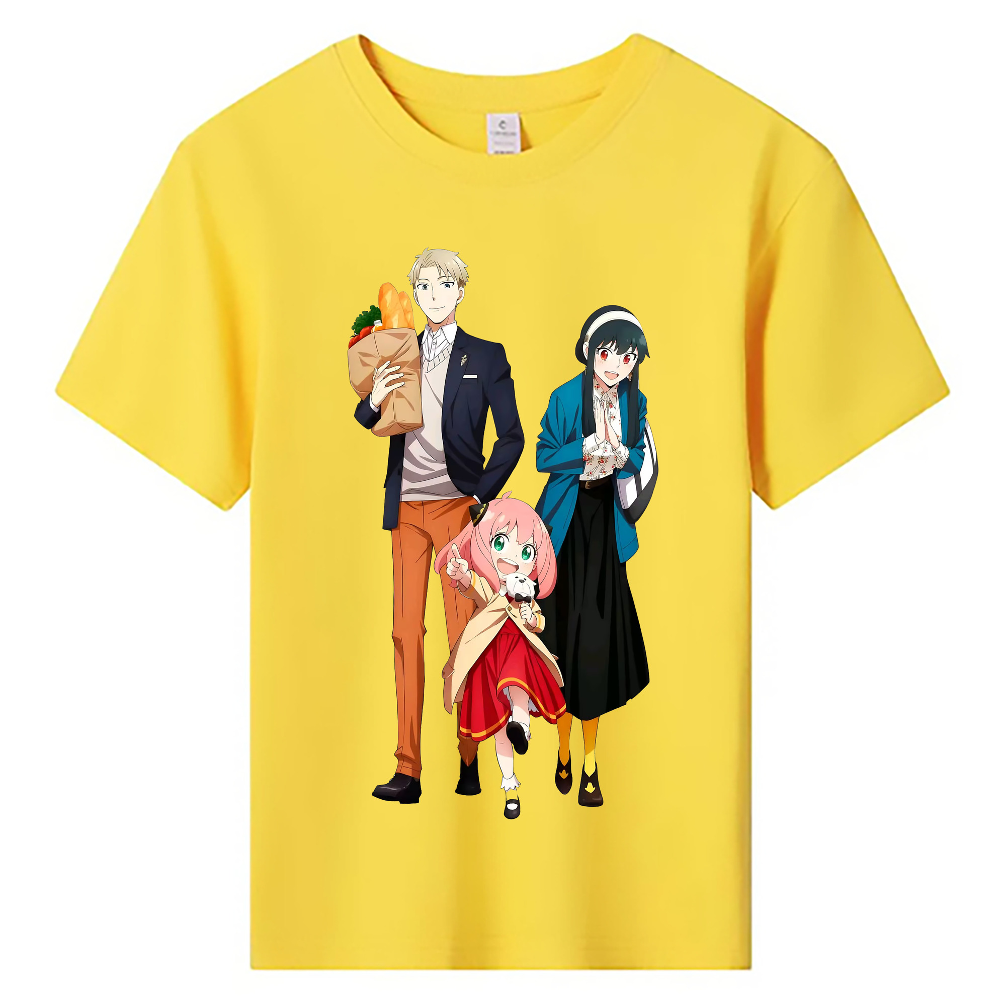 （画像用） SPY×FAMILY间谍家家酒 綿100％キッズTシャツ（フロントプリント）