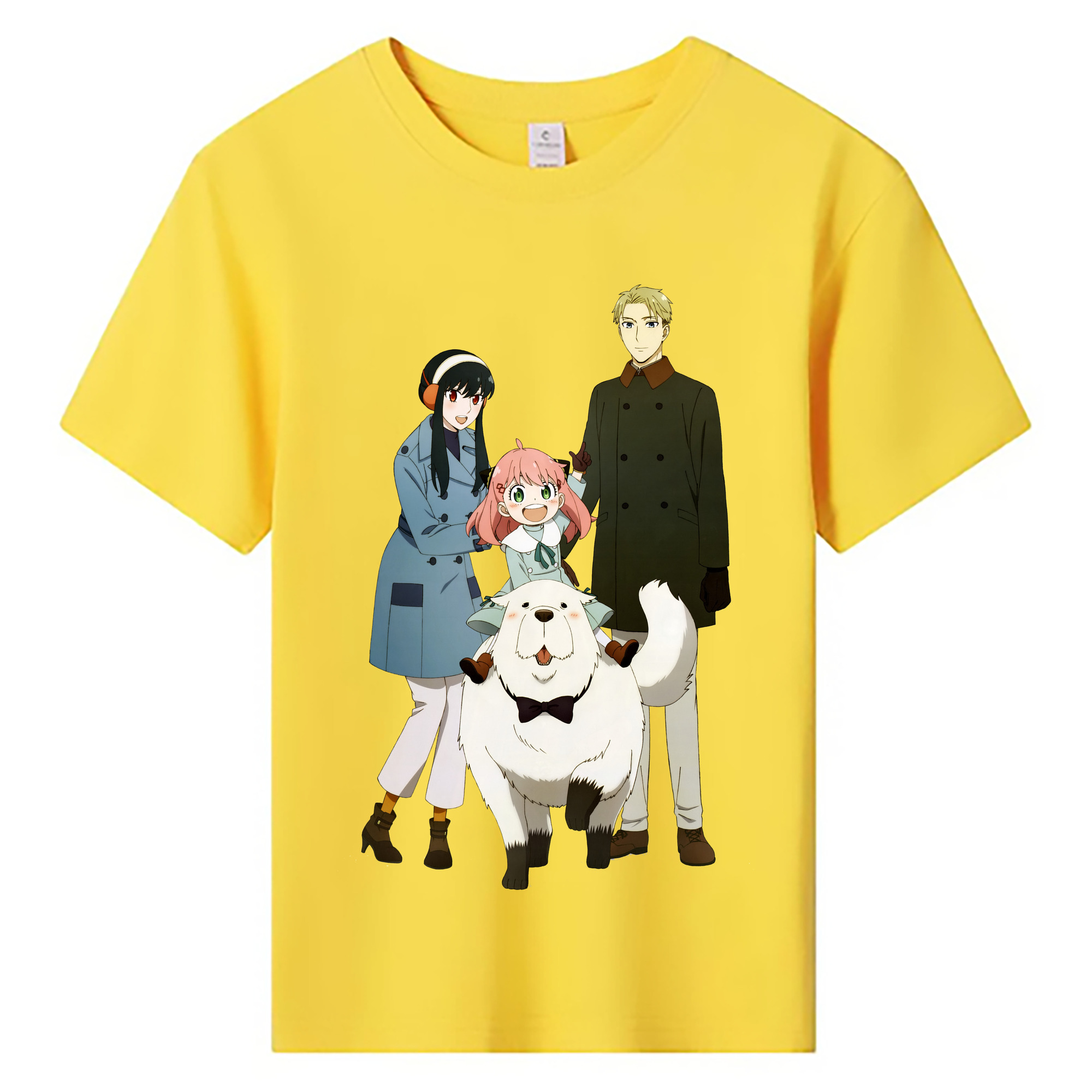 （画像用） SPY×FAMILY间谍家家酒 綿100％キッズTシャツ（フロントプリント）