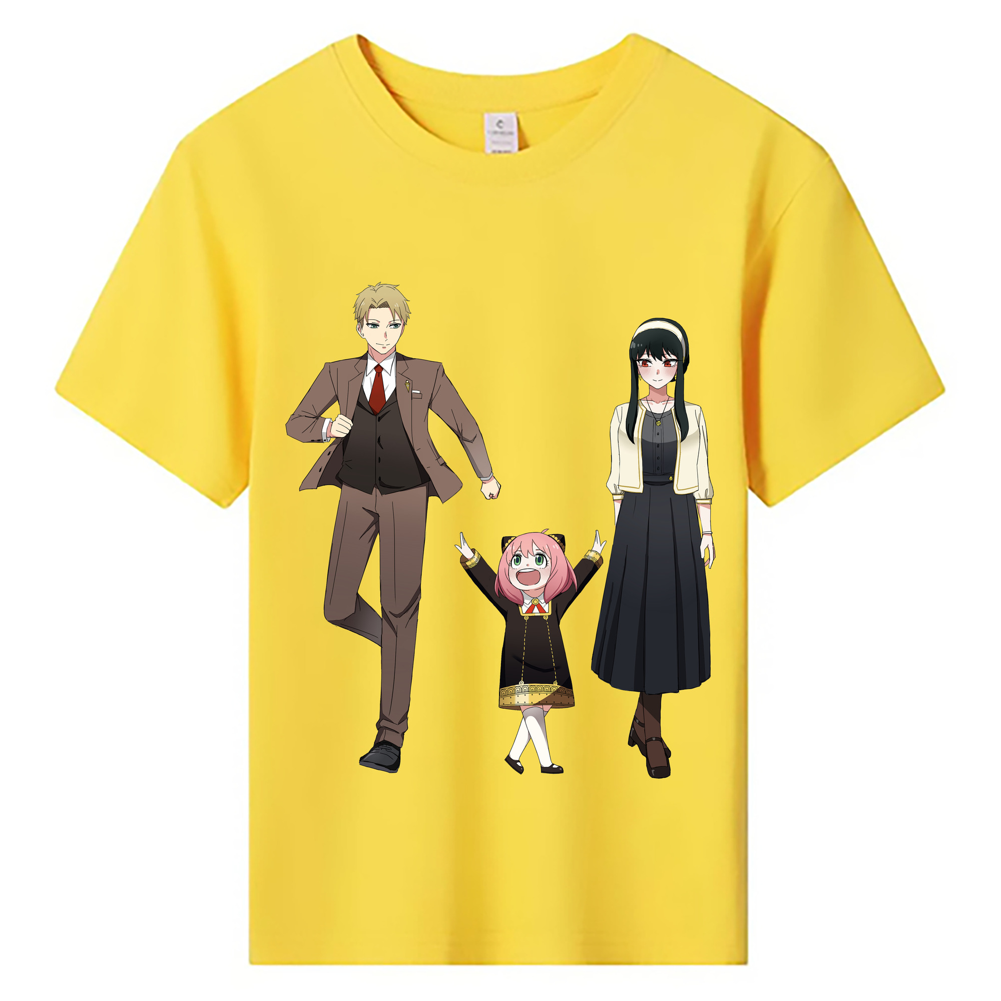 （画像用） SPY×FAMILY间谍家家酒 綿100％キッズTシャツ（フロントプリント）