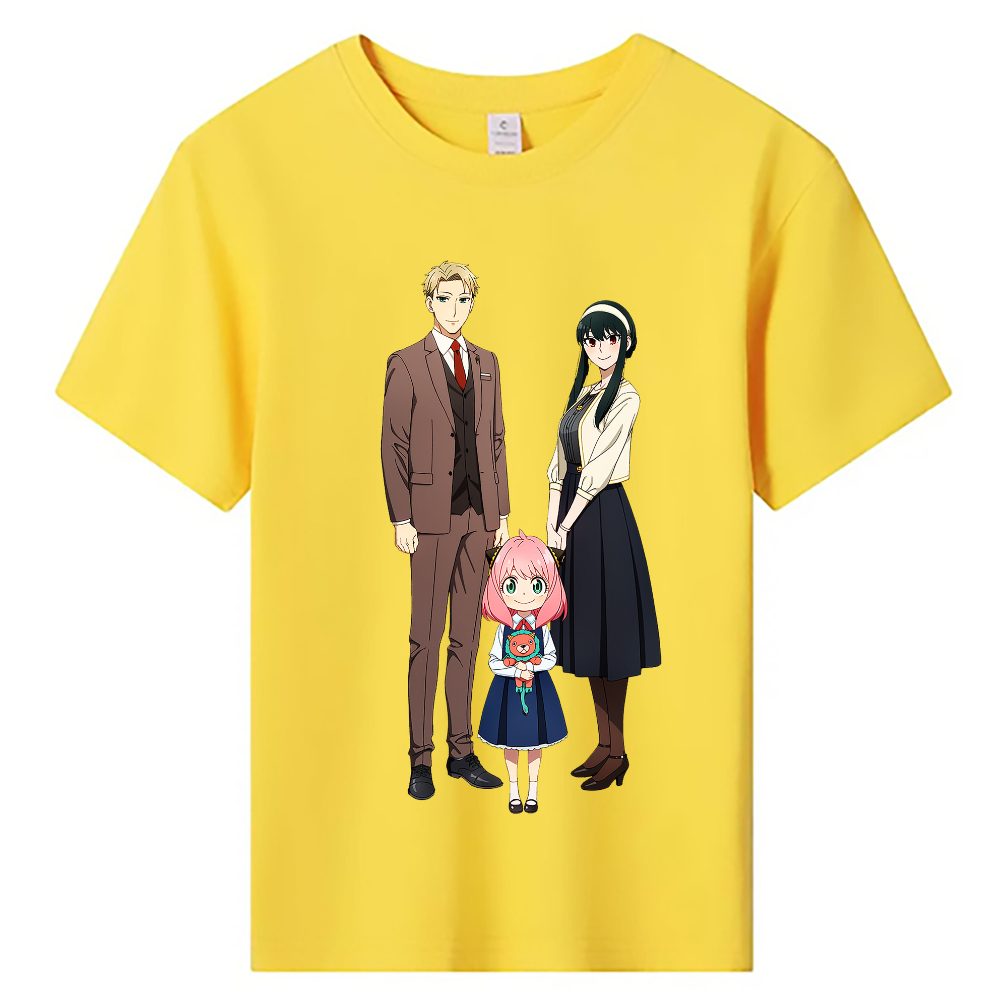 （画像用） SPY×FAMILY间谍家家酒 綿100％キッズTシャツ（フロントプリント）