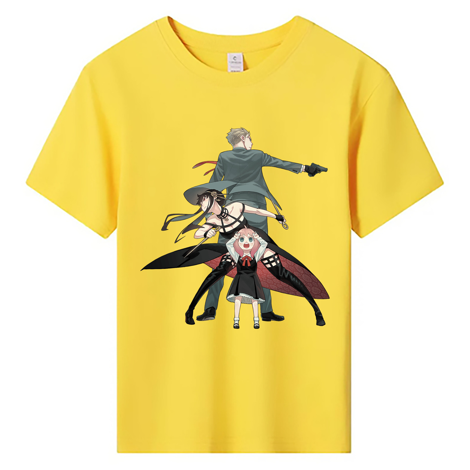 （画像用） SPY×FAMILY间谍家家酒 綿100％キッズTシャツ（フロントプリント）